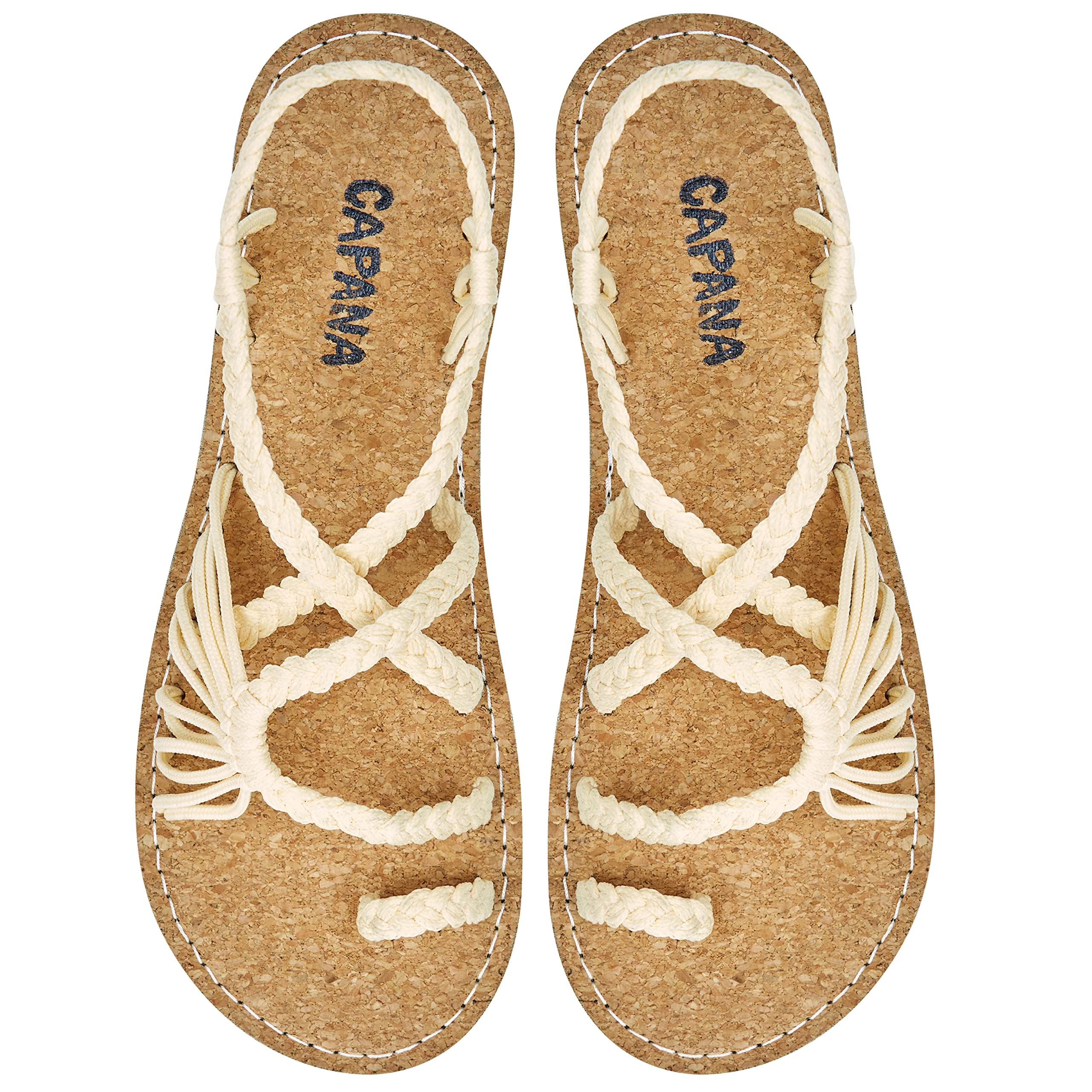 Handwoven Women's Boho Flat Sandals - Comfortable Strappy Rope Sandals for Walking, Beach & Water Activities | Perfect for Summer Outfits, Vacations and Casual Wear