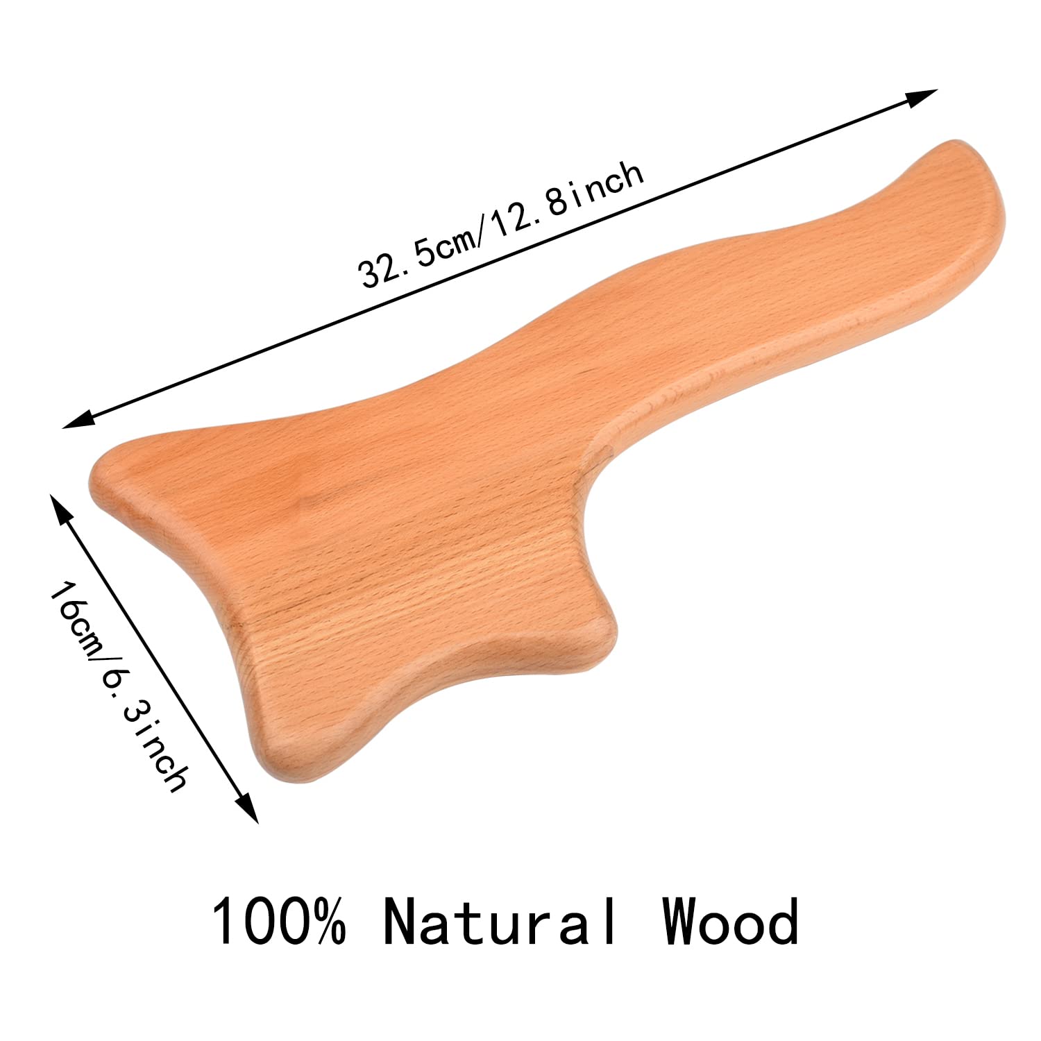 AOVNA Anti Cellulite Massage Tool - Wooden Gua Sha Scraping Massager for Skin Tightening & Body Care - Relieve Muscle Tension & Improve Circulation - Perfect for Home Spa, Post-Workout Recovery & Self-Care Routine