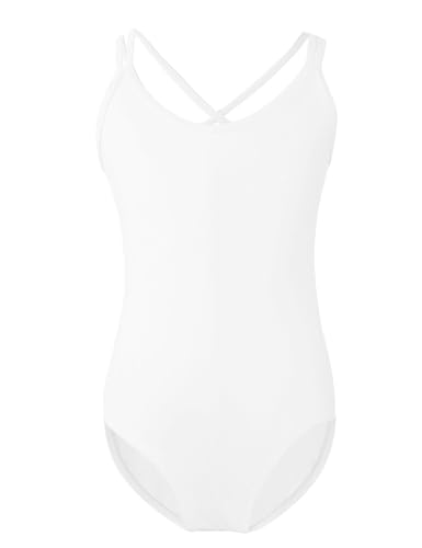 White-lining-camisole Leotard