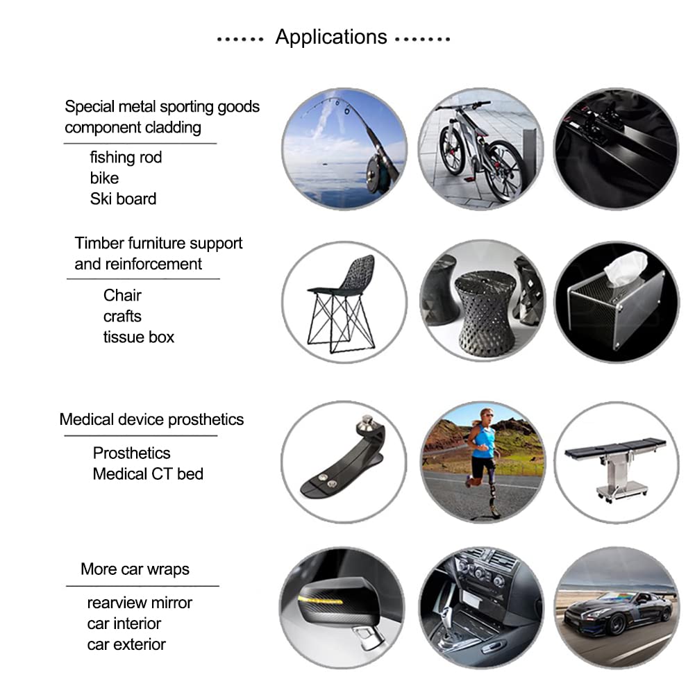 Premium Carbon Fiber Sheet - 6mm to 20mm Thickness, 250mm x 500mm Twill Matte Finish - High Strength Carbon Fiber Plate for DIY Projects, Automotive, Aerospace & Industrial Applications