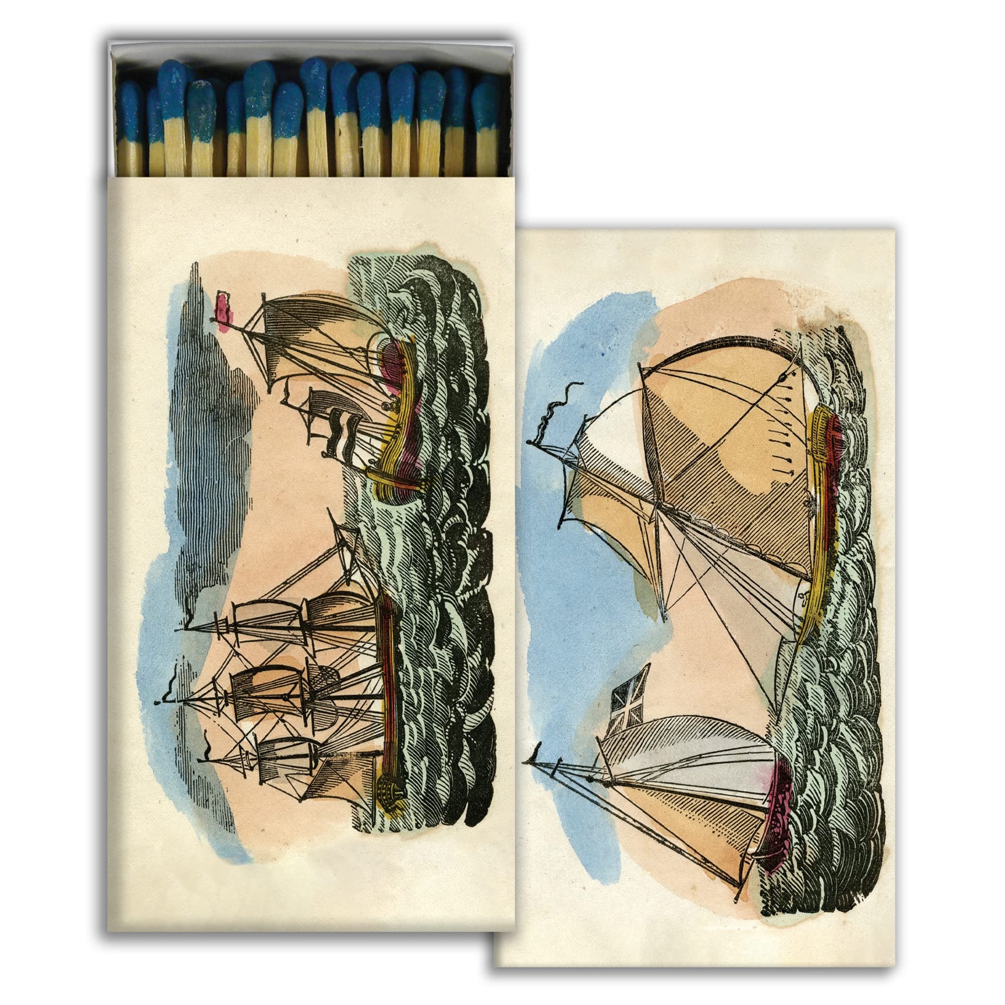HomArt - Premium Match Box Set of 2 - Wooden Matchsticks for Home, Camping & Emergency Use - Fast Shipping
