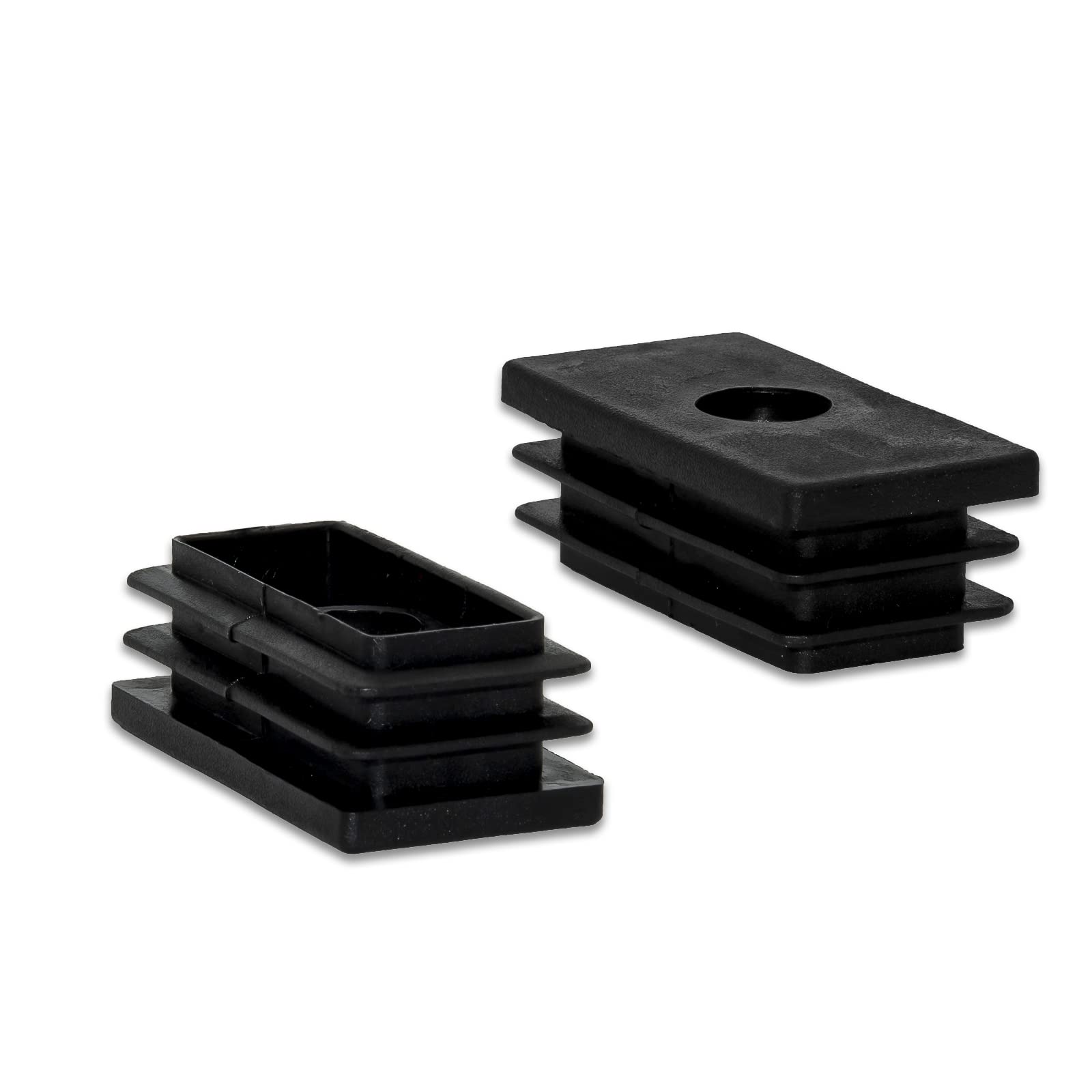 Black 16-Piece M8 Thread Plastic Adjustable Leveling Feet - 25mm x 50mm (1