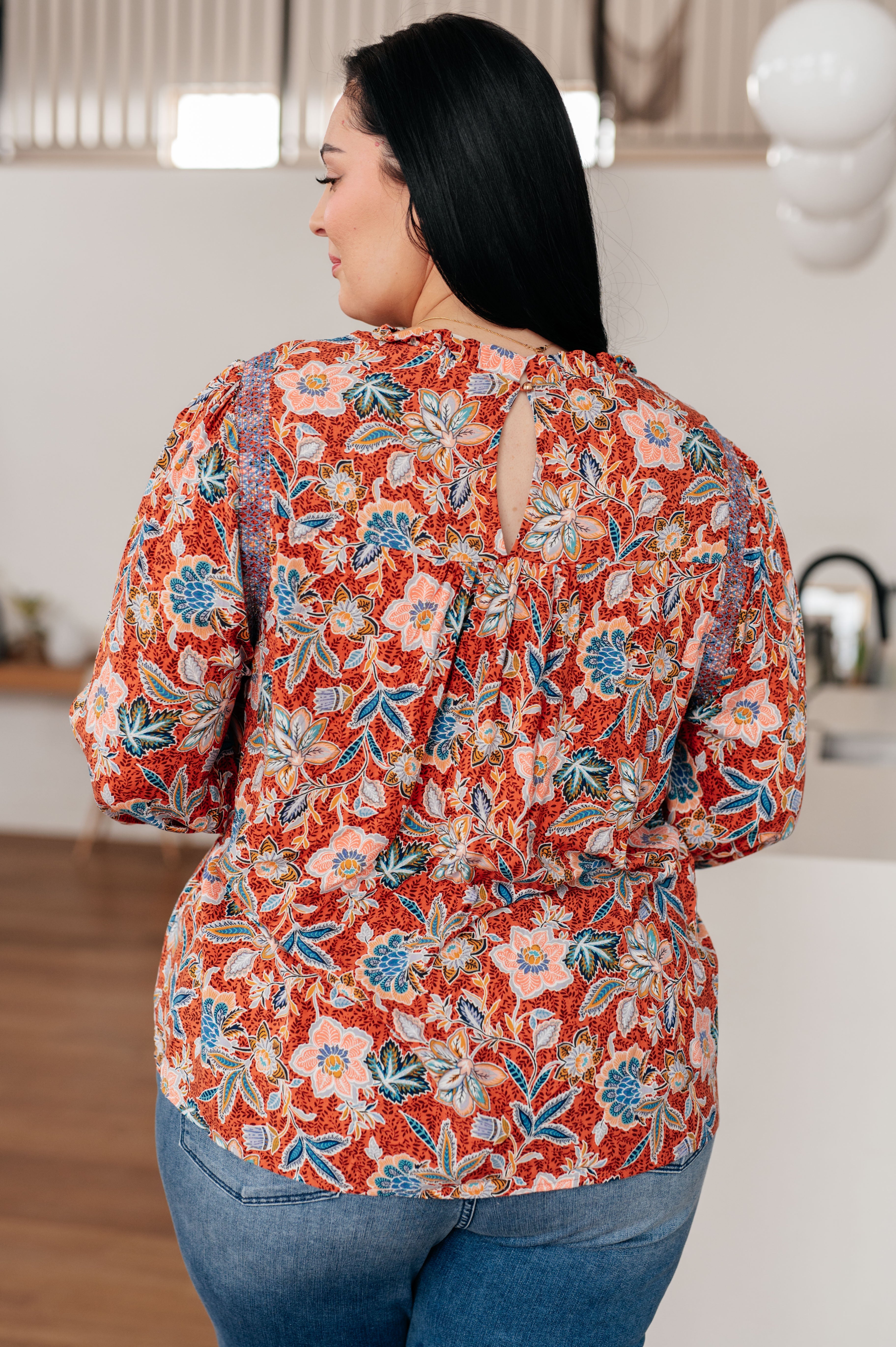 Floral Delight Blouse - Women's Floral Print Tops for Spring & Summer | Casual & Party Wear | Perfect for Dates, Office & Outdoor Events