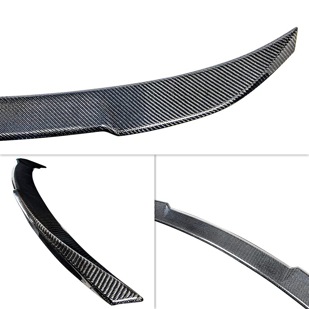 AeroBon Real Carbon Fiber Trunk Spoiler for 2013-2018 BMW 3 Series F30 Sedan & F80 M3 - CS Style Rear Wing Spoiler | Enhances Aerodynamics & Sporty Look for Street Racing & Car Shows
