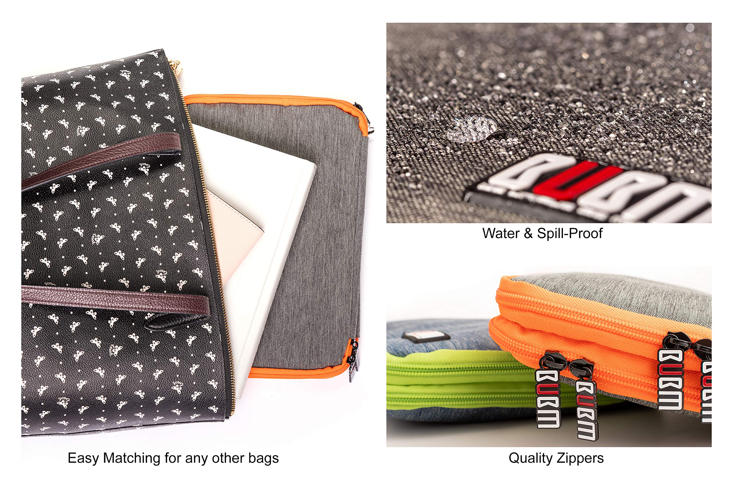 3-Layer Electronics Organizer Travel Case for Tablets, Cables & Chargers - XL Size Fits 10