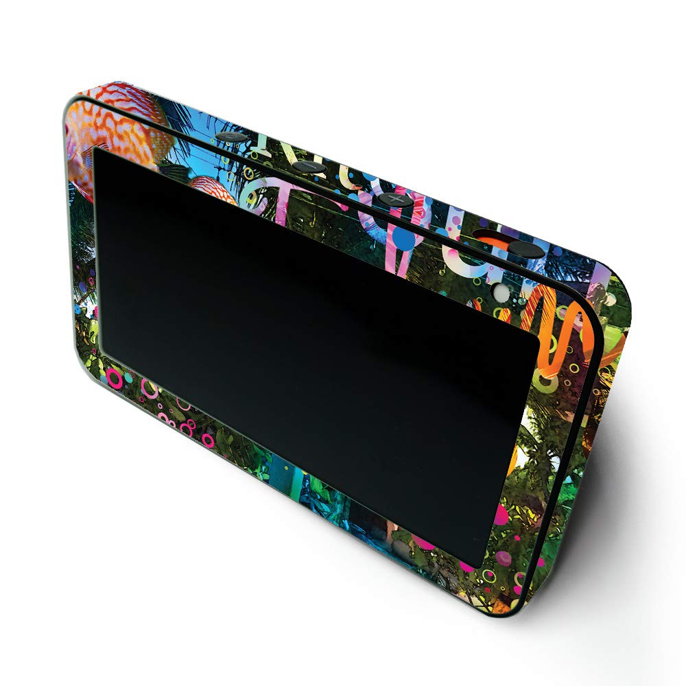 MightySkins Protective Vinyl Wrap for Amazon Echo Show 5 (1st & 2nd Gen) - Psychedelic Vacation Design | Easy to Apply & Remove | USA Made | Perfect for Home Decor & Personalization