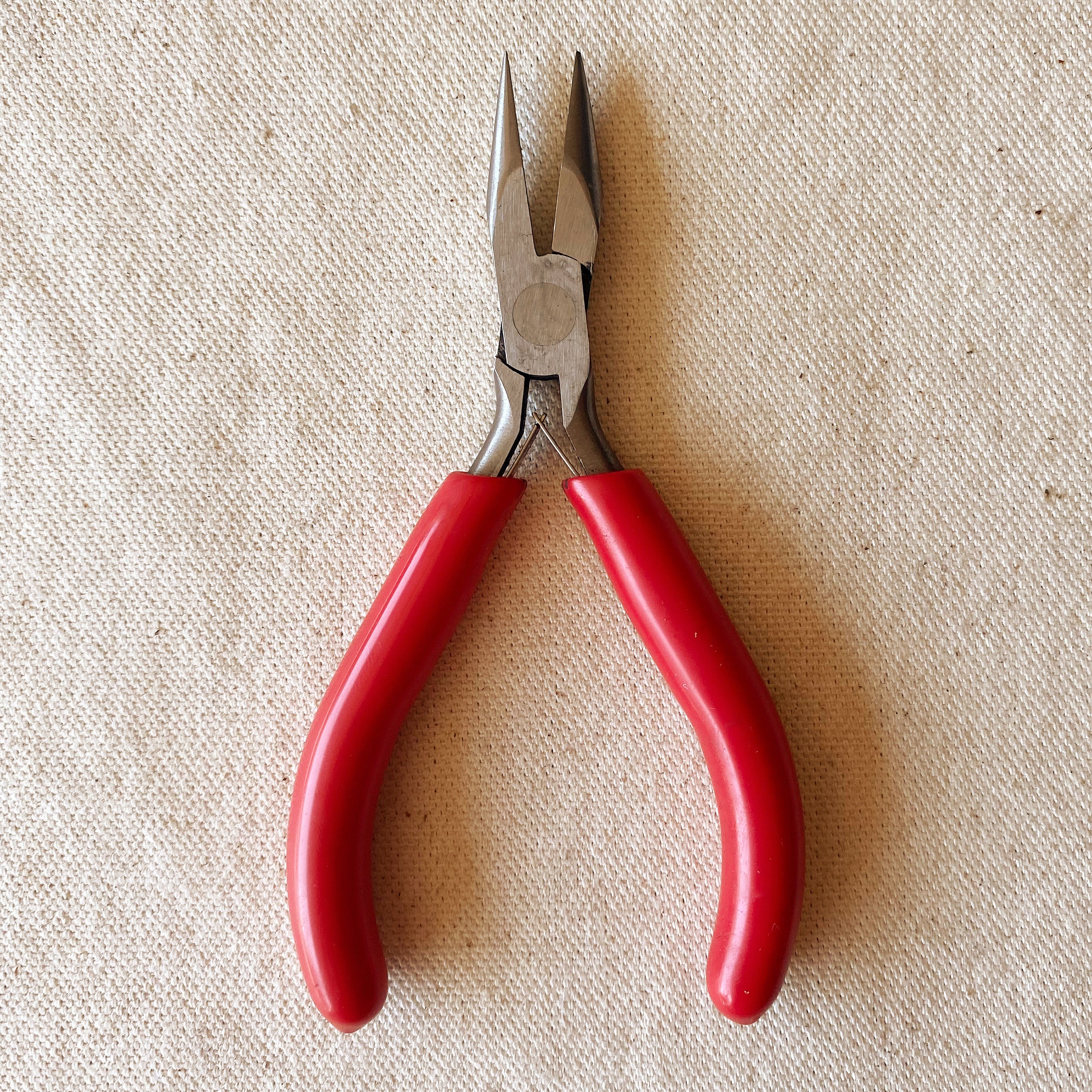 Chain Nose Pliers - Jewelry Making & Wire Wrapping Tools for DIY Crafts, Beading, and Electronics Repair | Precision Flat Nose Pliers with Comfort Grip for Detailed Work
