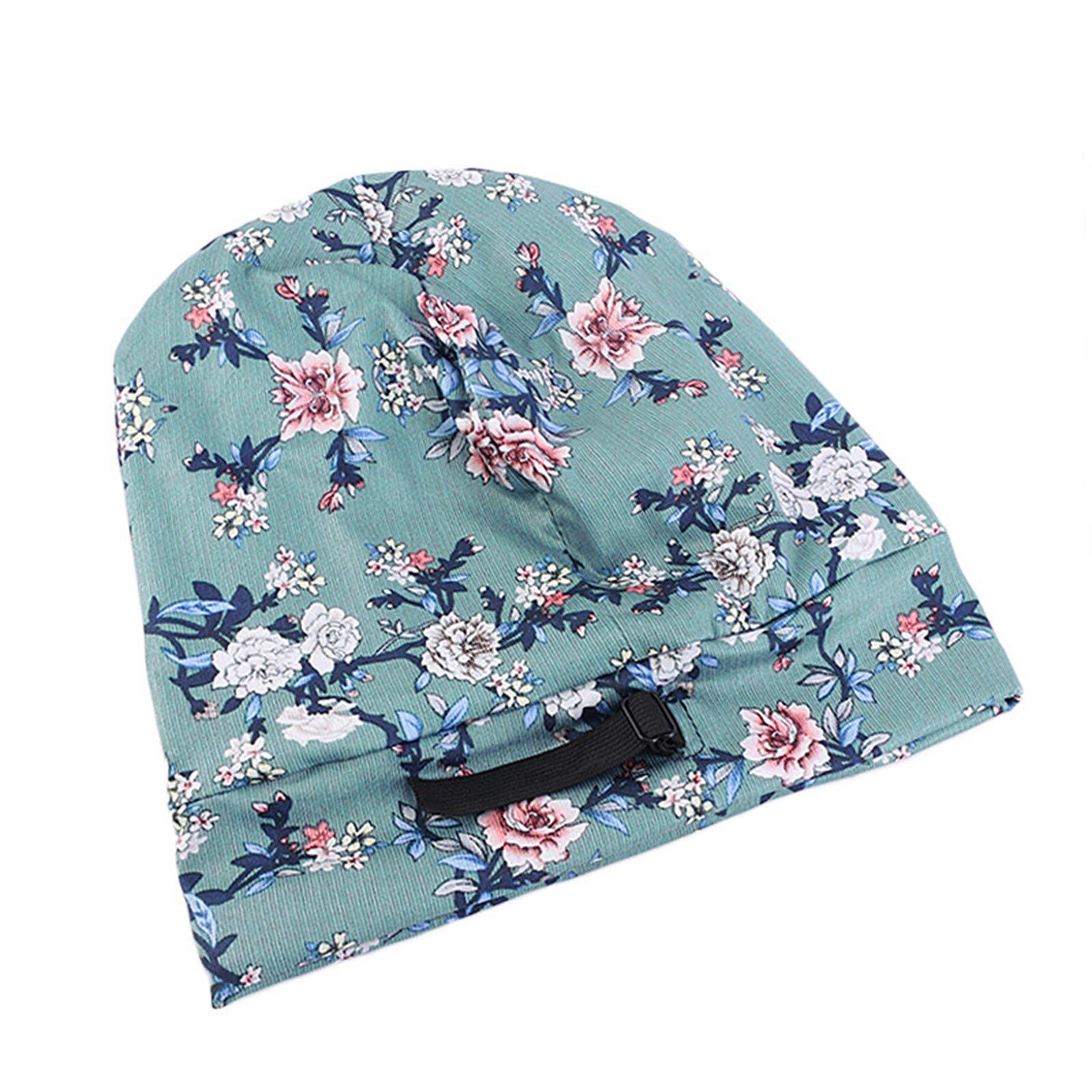 Satin Chemotherapy Sleep Cap for Women - Soft Hair Protection Hat with Brim, Printed Baseball Style - Ideal for Sleeping, Hair Care, and Cancer Treatment Comfort