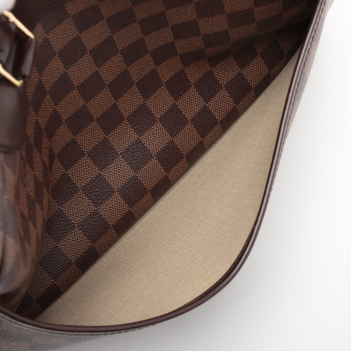Louis Vuitton Damier Ebene Deauville Handbag for Women - Luxury Designer Tote Bag with Leather Trim | Perfect for Work, Travel & Everyday Use