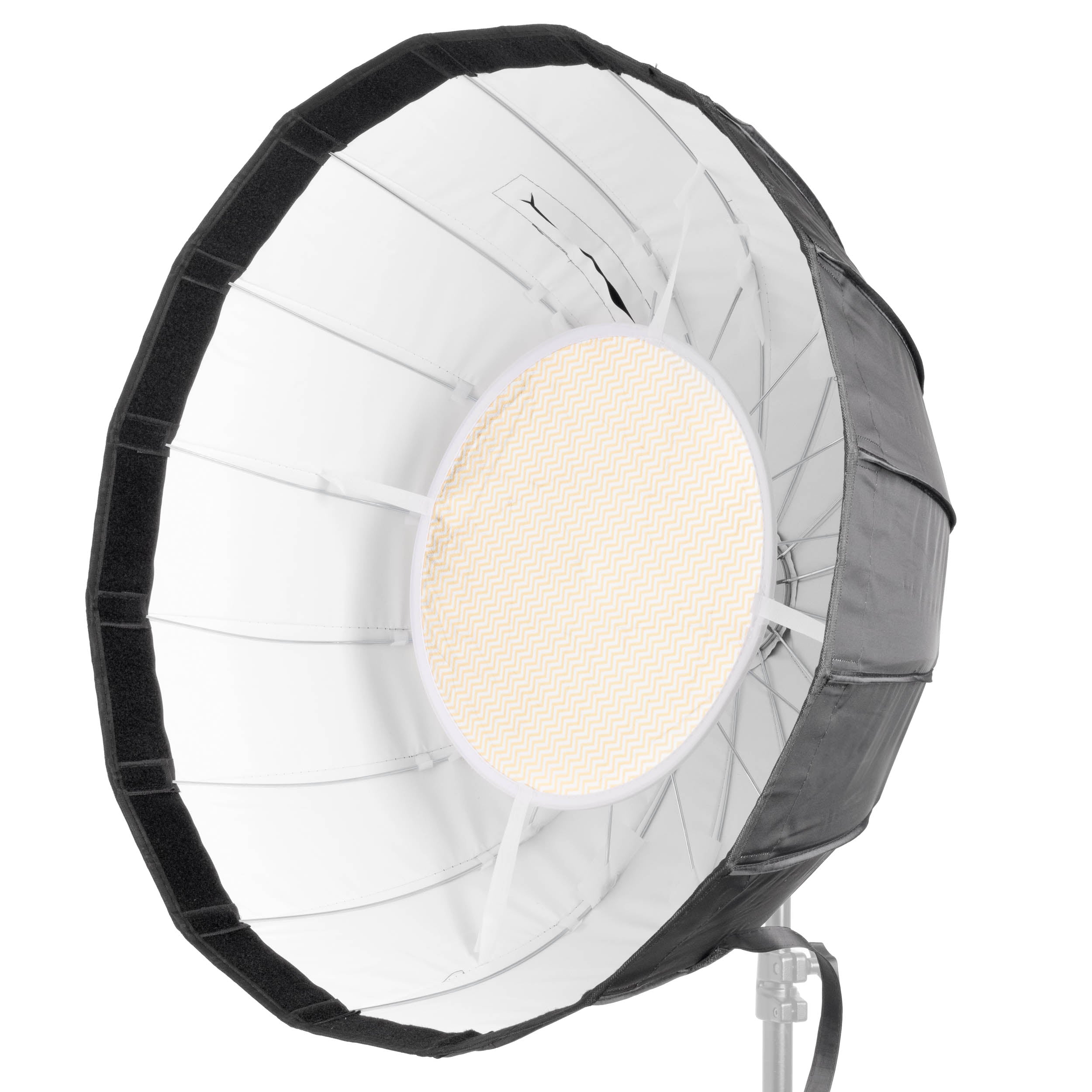 Godox AD S65W 65cm Portable Silver Parabolic Softbox with White Interior - Perfect for Studio Photography, Portrait Lighting & Product Shoots
