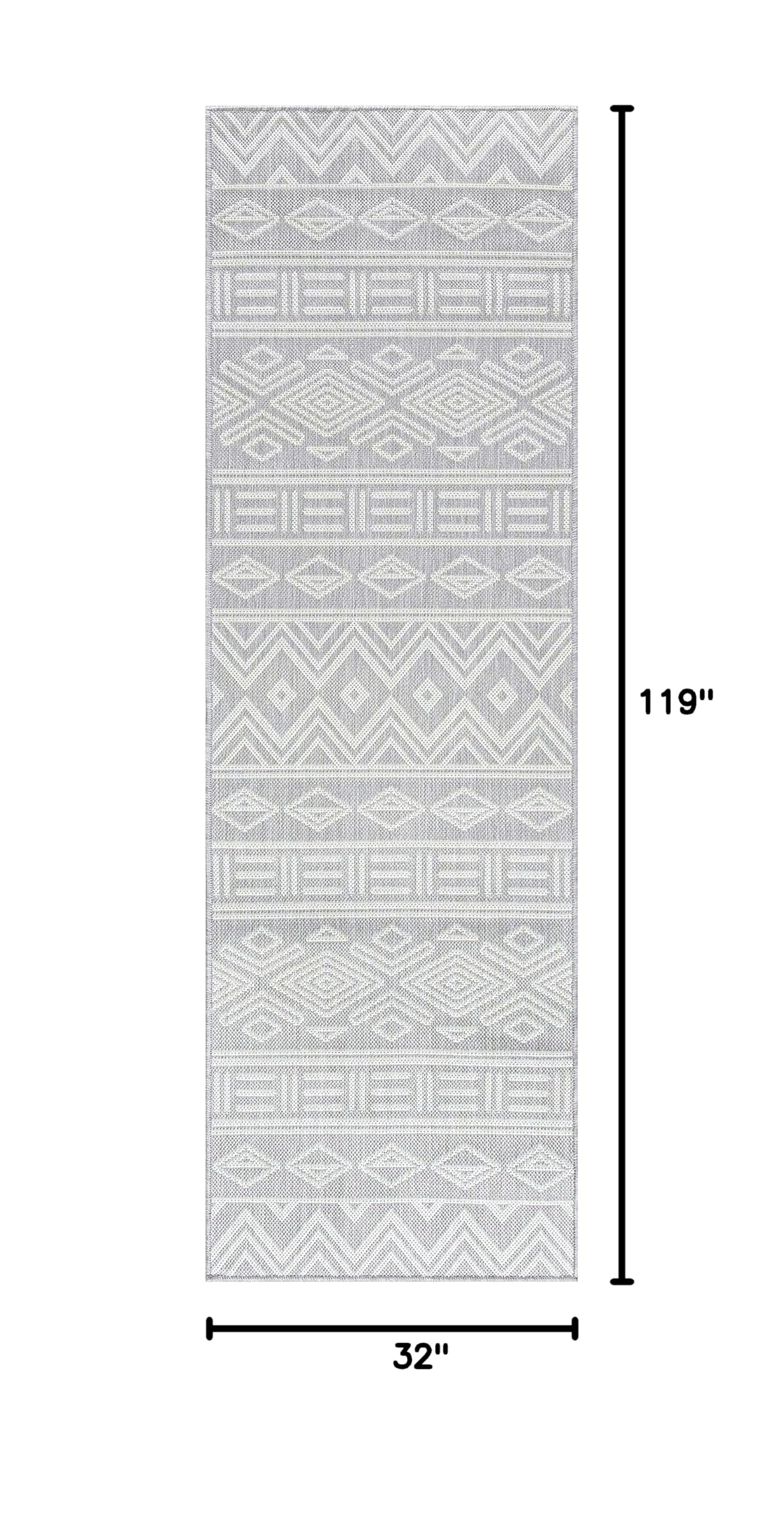 Premium Indoor Outdoor Rug - Waterproof & Durable Patio, Porch, Deck & Entryway Rug - Non-Slip Backing for Safety - Perfect for Garden, Balcony, Poolside & Backyard Decor