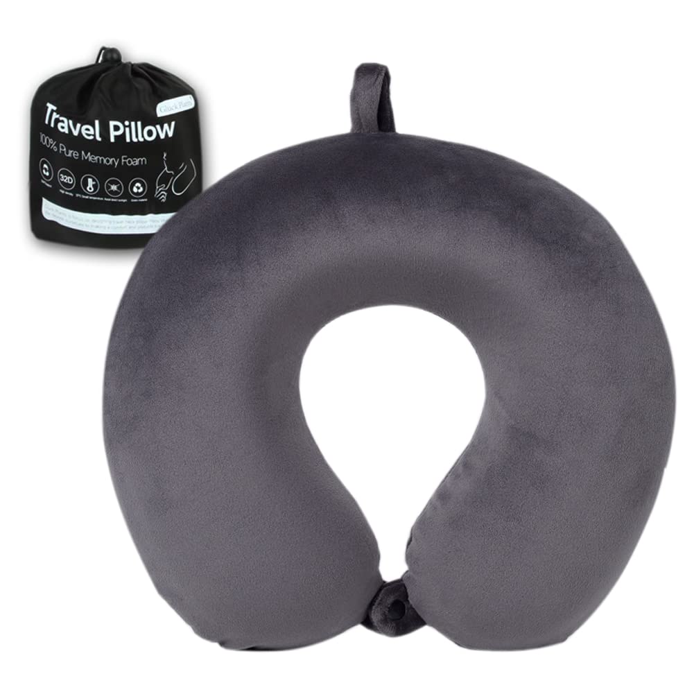 **Memory Foam Travel Pillow for Airplane, Car & Office - U-Shaped Neck Support, Lightweight & Portable - Perfect for Long Flights, Road Trips & Work Breaks**