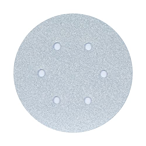 Norton 66261140527 6-Inch Hook & Loop Sanding Discs, P80 Grit - Ideal for Woodworking, Metal Finishing & DIY Projects