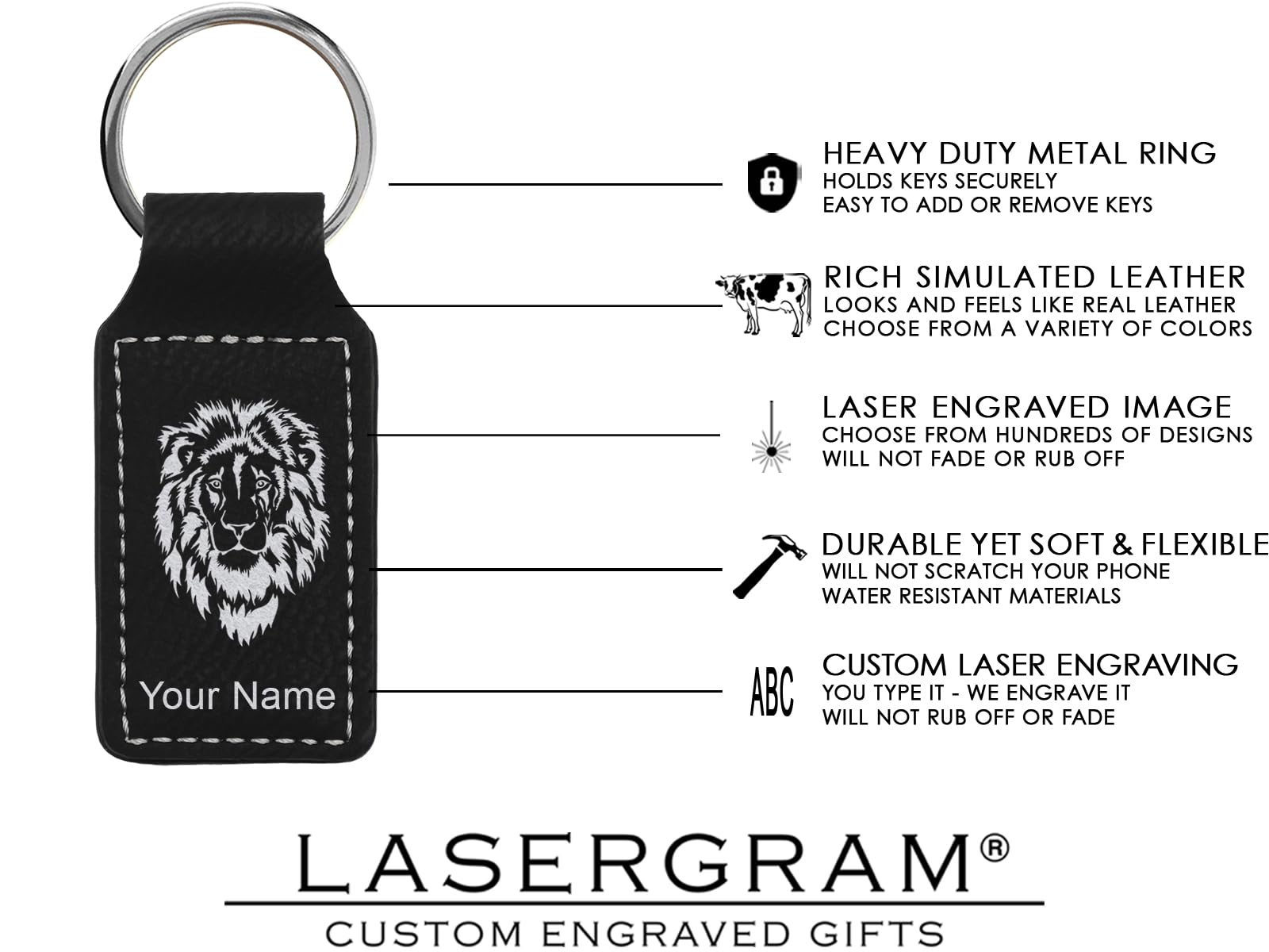 LaserGram Custom Engraved Rectangle Keychain - Karate Man Design - Perfect for Martial Arts Enthusiasts & Gift Giving