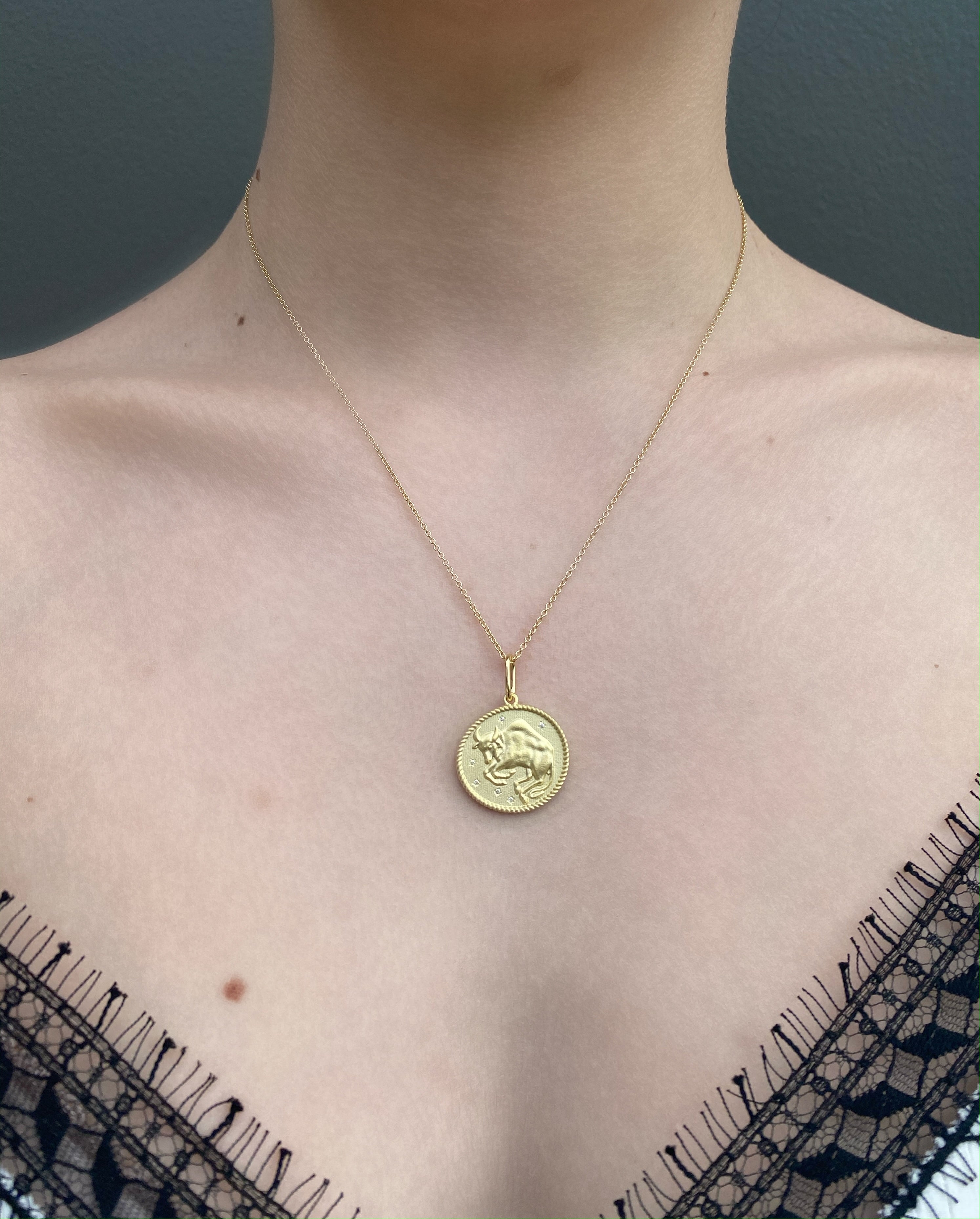 Libra Zodiac Necklace - Double Sided Pendant for September 24 to October 23 Birthdays - Perfect Gift for Astrology Lovers & Fashion Jewelry