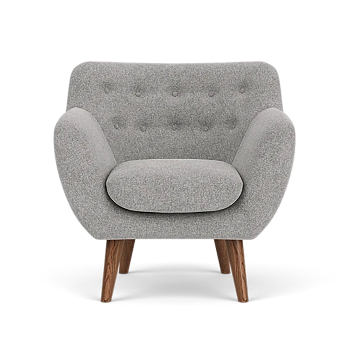 Anne Fabric Armchair - Modern Upholstered Accent Chair for Living Room, Bedroom & Office - Comfortable Lounge Chair with Sturdy Wooden Legs (Perfect for Reading, Relaxing & Home Decor)
