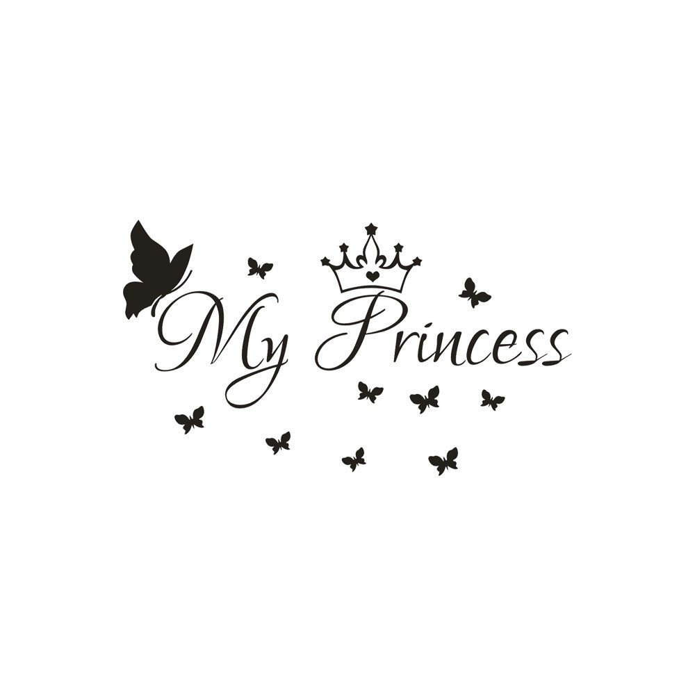 Abstract Wall Art Stickers - Removable Vinyl Decor for Princess Room & Home