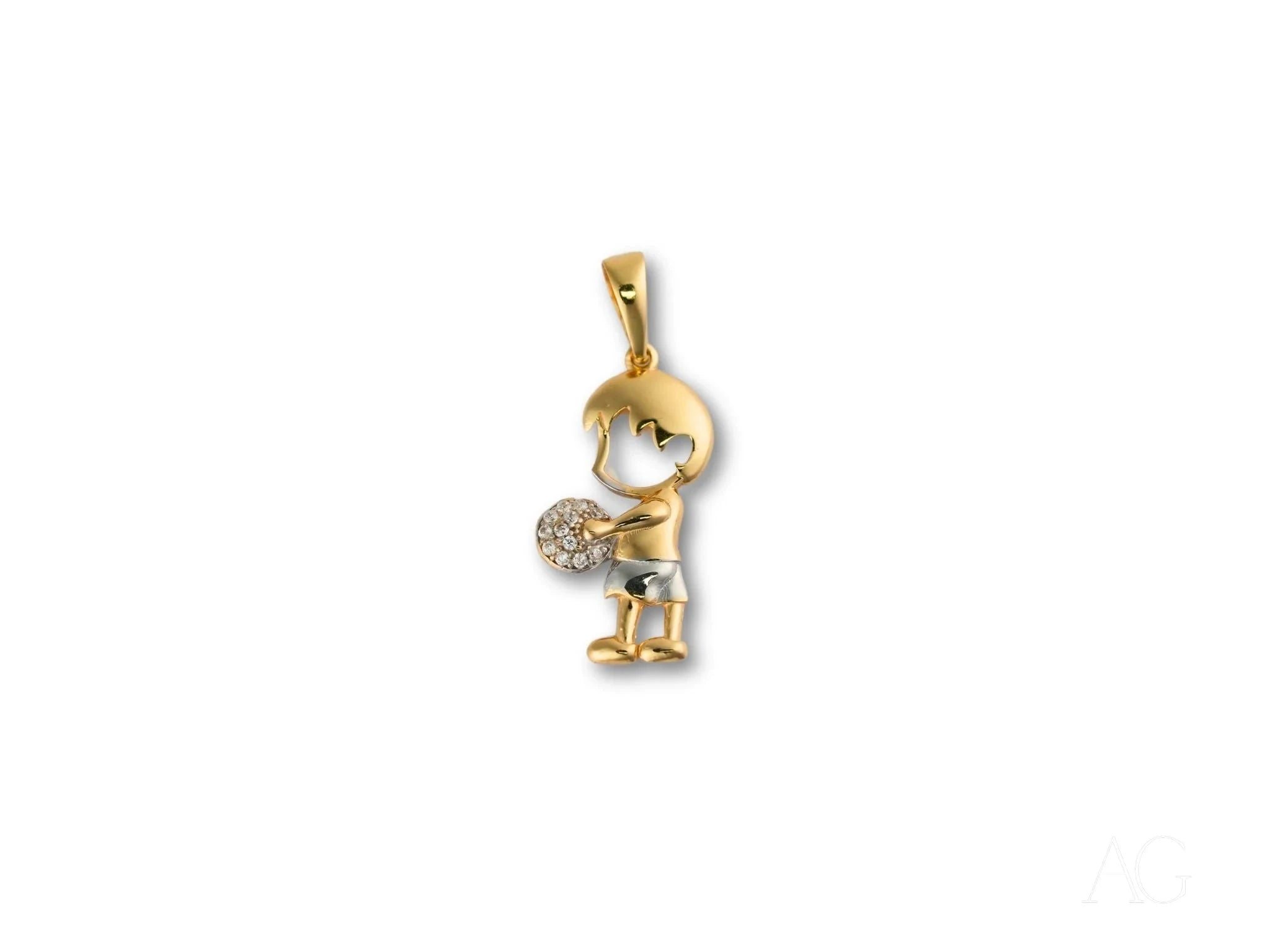 Golden Treasure Boy or Girl Pendant Necklace - Elegant Baby Keepsake Jewelry for Christening, Baptism & Newborn Gifts | Perfect for Baby Showers, First Birthday & Special Occasions