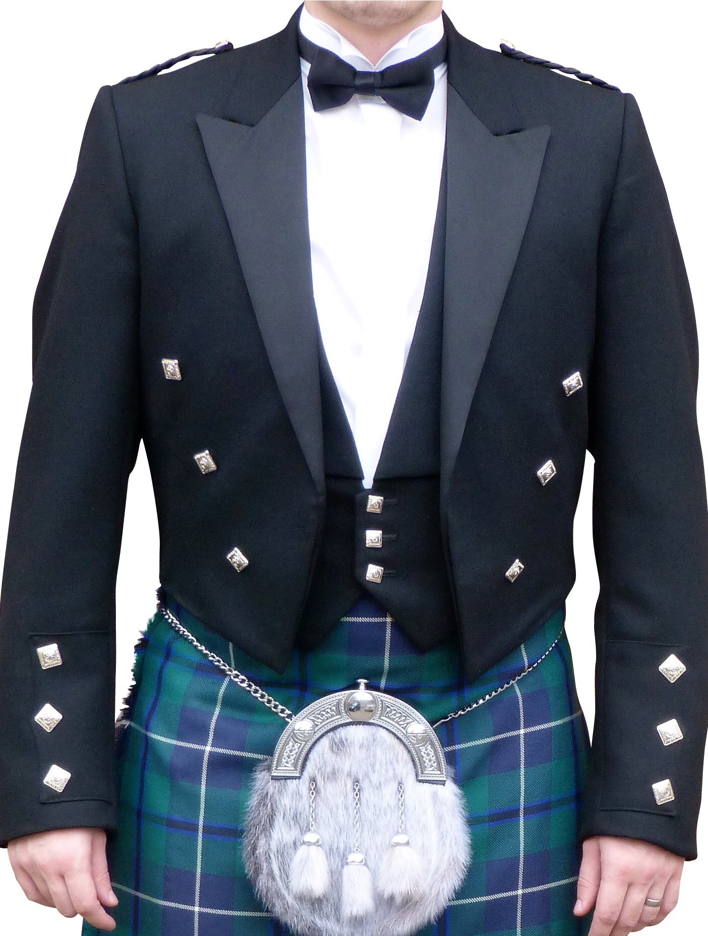 Prince Charlie Jacket & Vest Set - Classic Scottish Formal Wear for Weddings, Ceilidhs & Highland Events