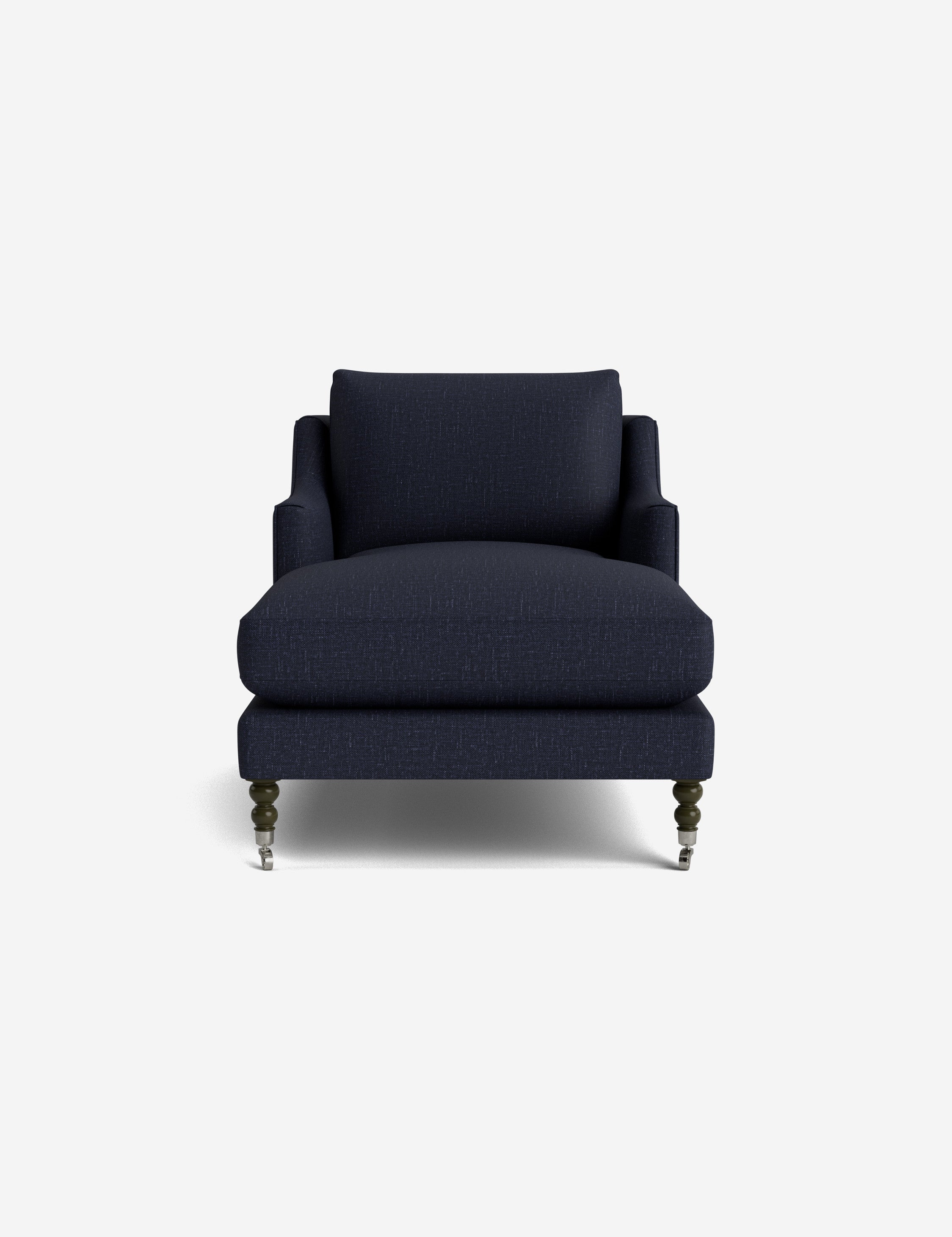 Fabienne Chaise Lounge Chair - Modern Accent Chair for Living Room, Bedroom & Office - Stylish Mid-Century Design with Upholstered Seat and Wooden Legs - Perfect for Relaxing, Reading & Home Decor