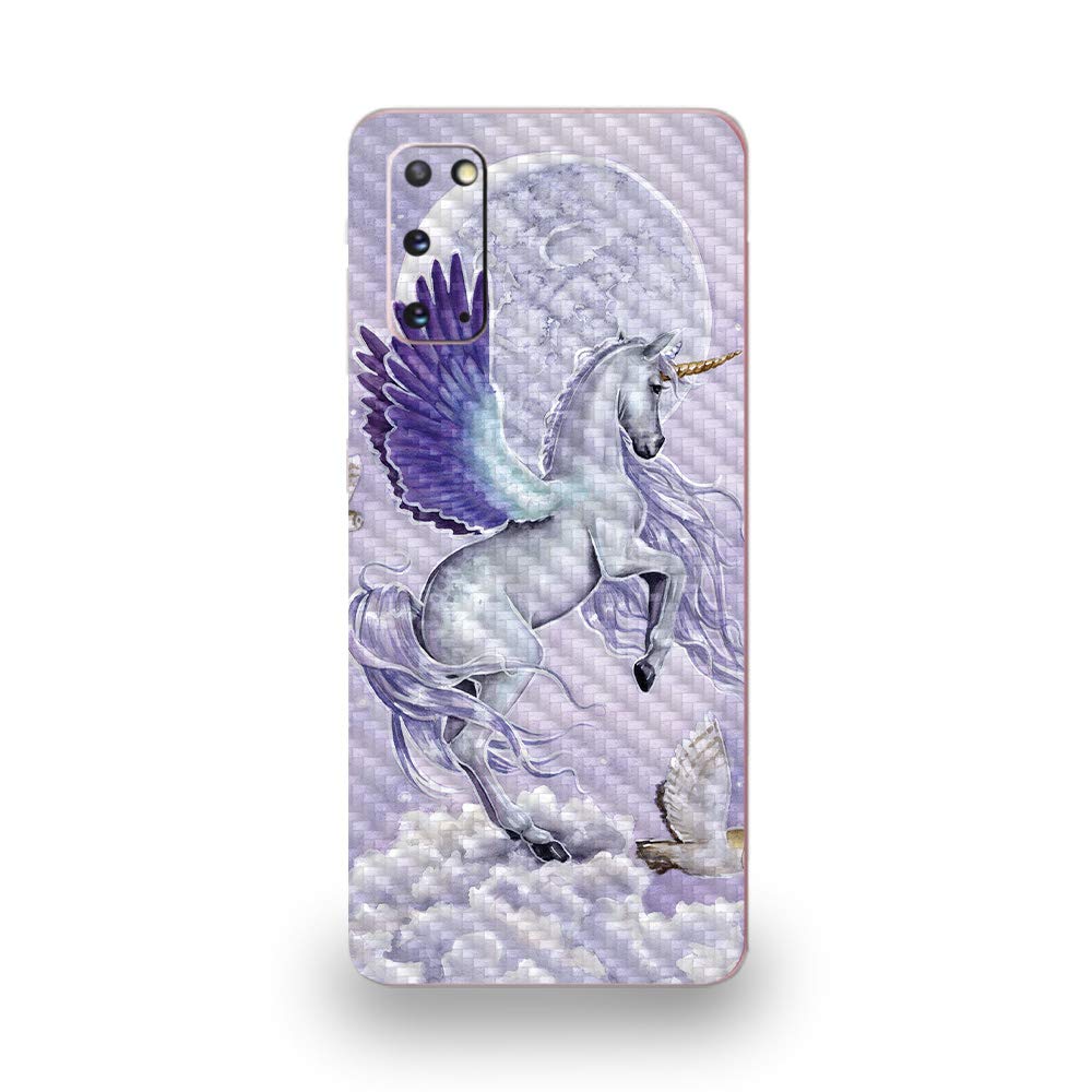 Premium Carbon Fiber Skin for Samsung Galaxy S20 - Unicorn Utopia Design | Scratch-Resistant Protective Cover with Textured Finish | Easy Application | Made in USA | Perfect for Daily Use, Travel & Outdoor Activities