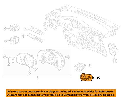 Genuine Honda 35881-T5A-J01 Engine Start Stop Switch Assembly - Replacement for Honda Vehicles, Perfect for Engine Repair & Maintenance