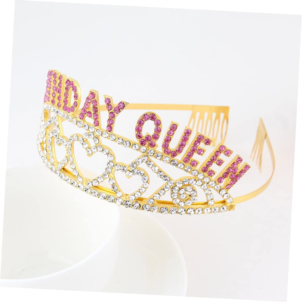 Sparkling Princess Birthday Tiara Set - 3PCS Rhinestone Wedding Crown Headpiece for Women & Girls, Elegant Bridal Hair Accessories for Birthday Parties, Prom, Pageants & Special Occasions