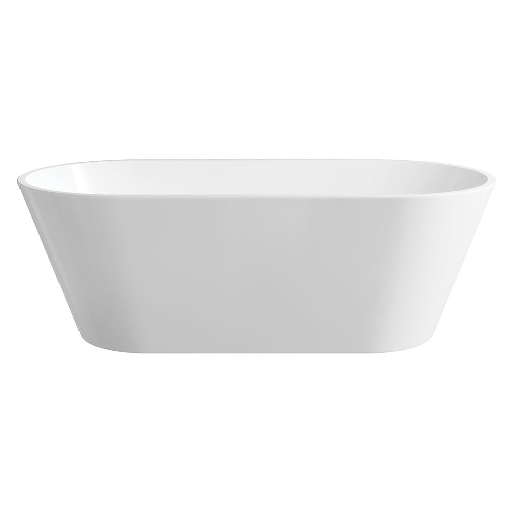 Fienza FR71 1700mm Freestanding Acrylic Bathtub - Gloss White | Modern Soaking Tub for Luxury Bathrooms & Spa Retreats