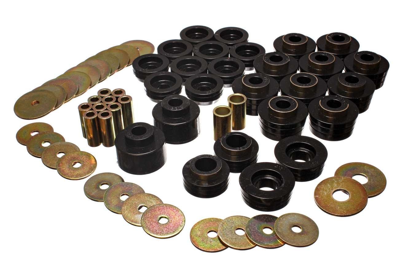 Energy Suspension 3-4141G Black Polyurethane Body Mount Kit for 1978-1988 Chevrolet Trucks & SUVs - Improve Ride Comfort & Reduce Vibration - Perfect for Off-Roading & Daily Driving