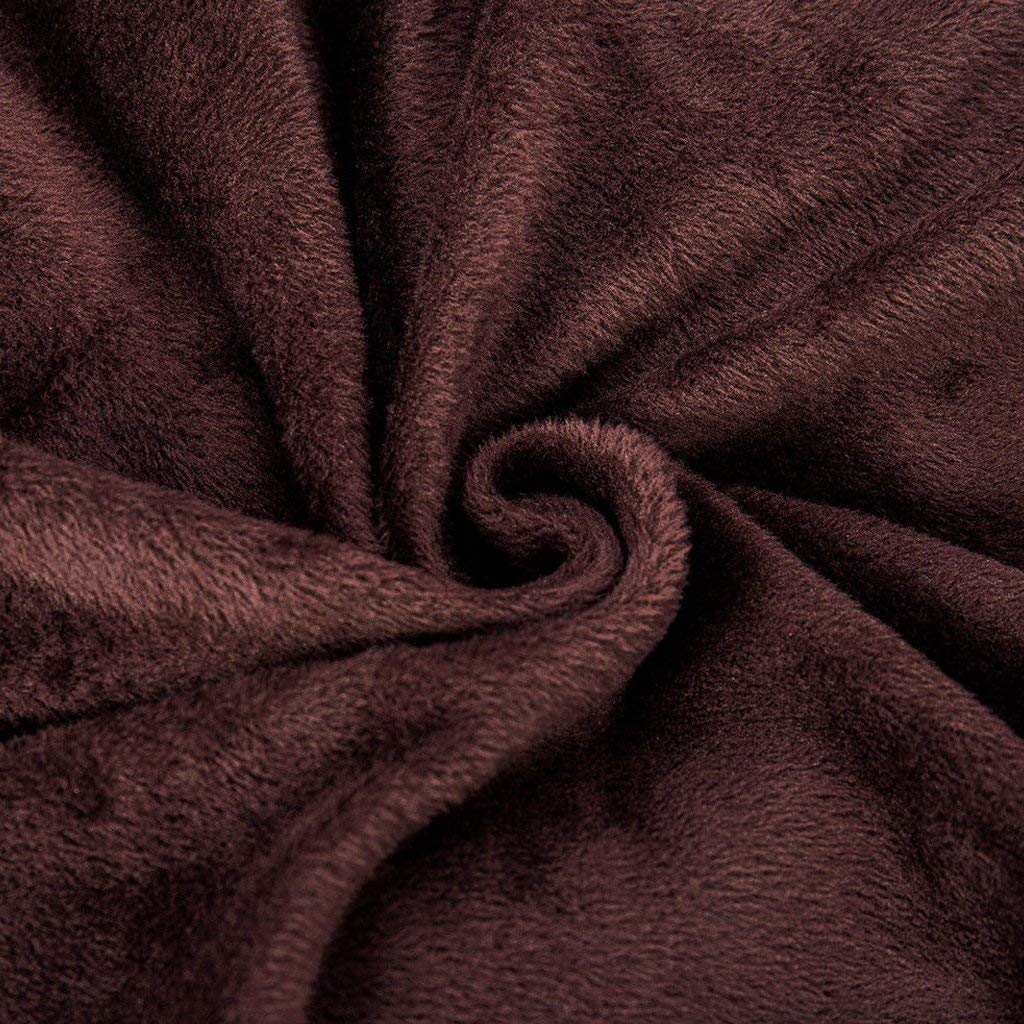 Anti-Wrinkle Velvet Sectional Sofa Slipcover - Thick Plush Suede L-Shaped Couch Cover with Stretch Fabric | Fully Covered Furniture Protector for XXXL Sectional Sofa (Coffee Color) | Perfect for Living Room, Family Room & Home Theater Seating Protection