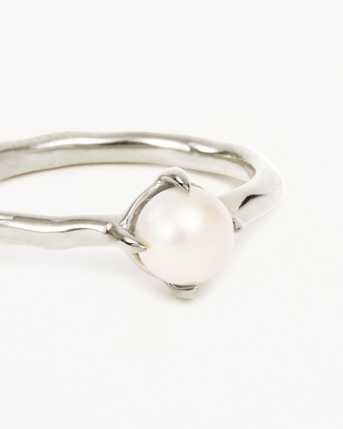 Elegant Sterling Silver Endless Grace Pearl Ring for Women | Perfect for Weddings, Anniversaries & Special Occasions