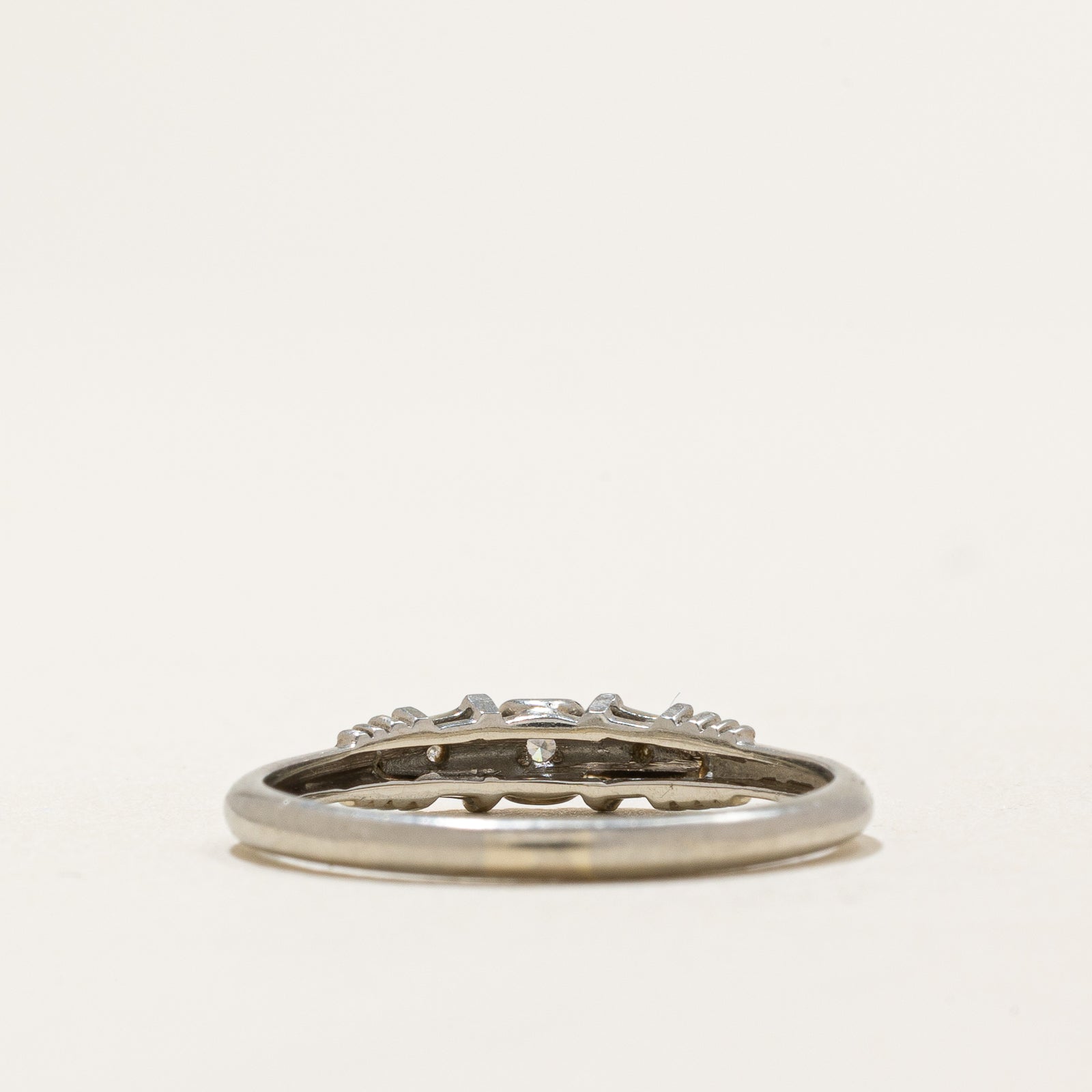 0.015ctw Three Stone Diamond Ring - Size 7.5 | Elegant Engagement & Wedding Band for Women | Perfect for Proposals, Anniversaries & Special Occasions