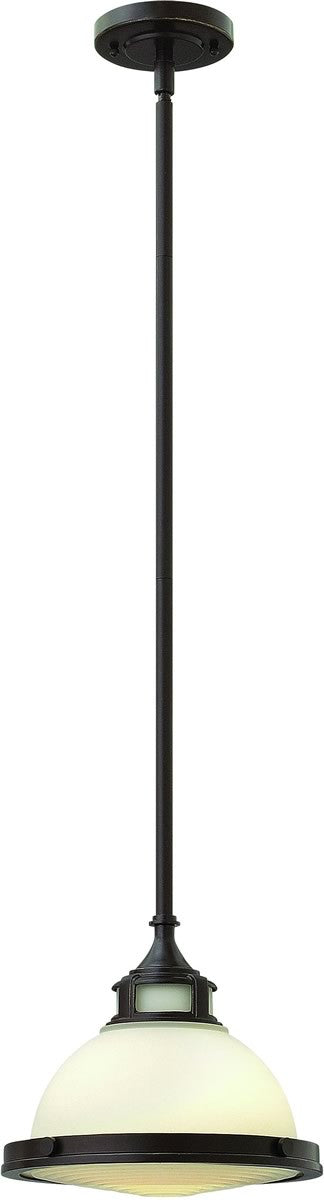 12W Amelia 1-Light Mini Pendant Light Fixture in Buckeye Bronze - Perfect for Kitchen Island, Dining Room or Entryway Lighting
