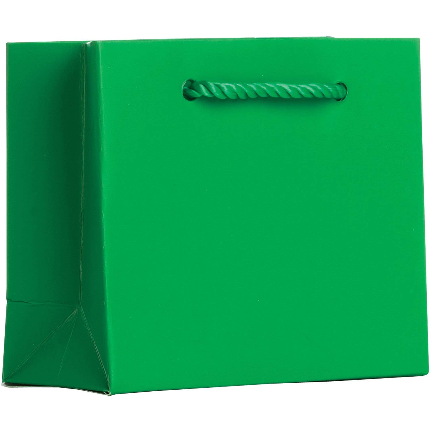 Jillson & Roberts 12-Pack Matte Green Tiny Gift Bags for Party Favors, Wedding, Birthday & Baby Shower Gifts - Small Favor Pouches for Candy, Jewelry & Treats