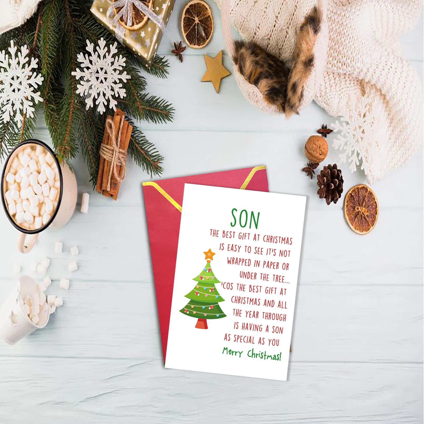 Christmas Card for Son - Best Gift from Parents for Holiday
