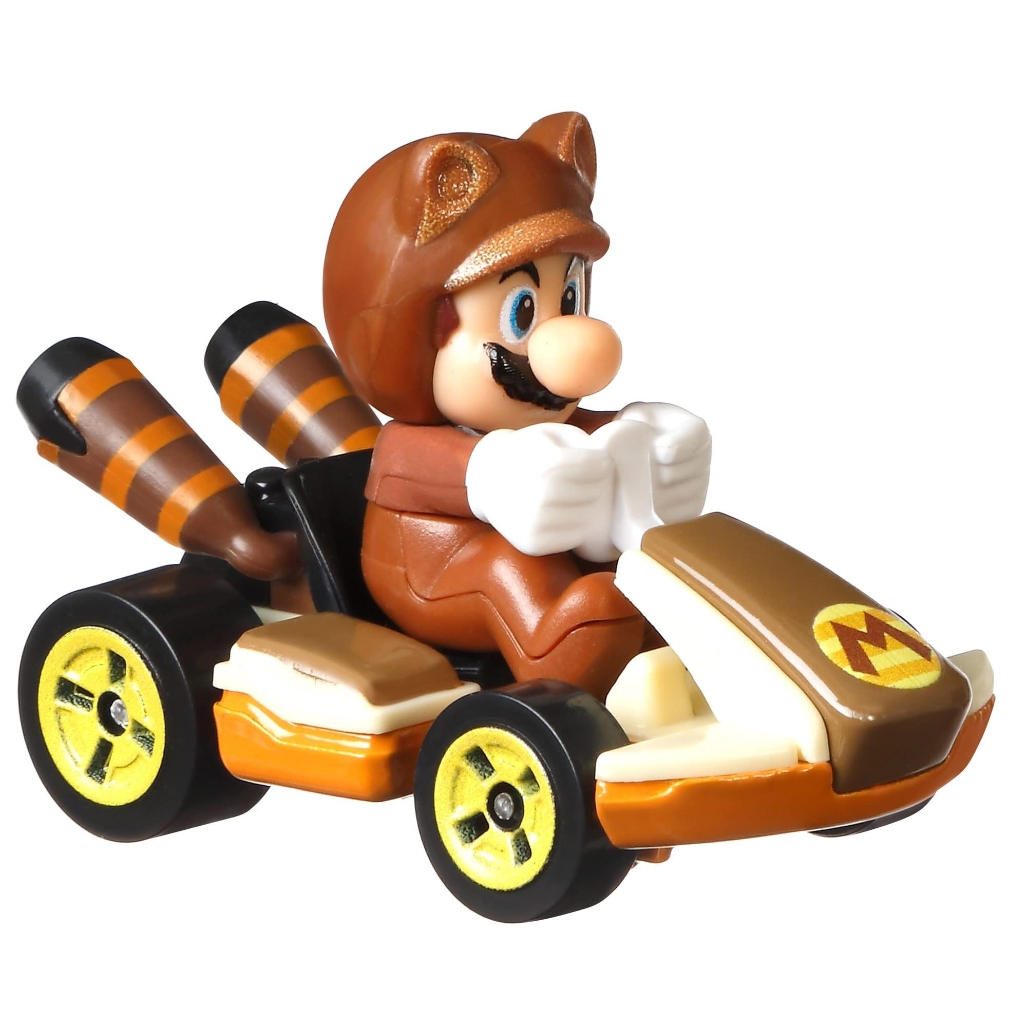 Hot Wheels Nintendo Mario Kart Tanooki Mario Die-Cast Standard Kart Toy Car - Collectible Racing Vehicle for Kids & Adults | Perfect for Display, Play & Gift Giving