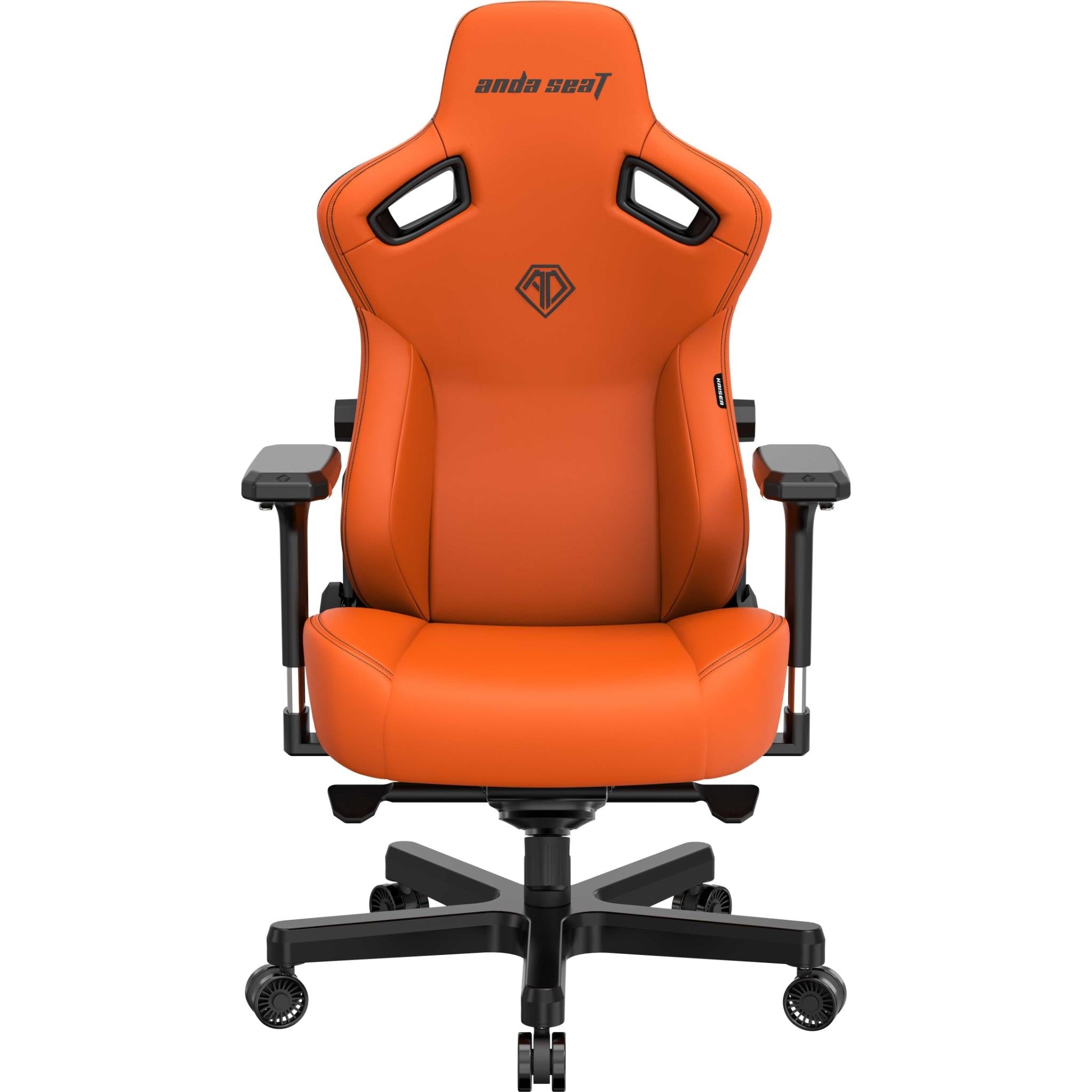 Anda Seat Kaiser 3 Series Premium Gaming Chair - Ergonomic Office Chair with Adjustable Lumbar Support & Headrest, Large Size in Vibrant Orange | Perfect for PC Gaming, Esports, and Home Office Workstations