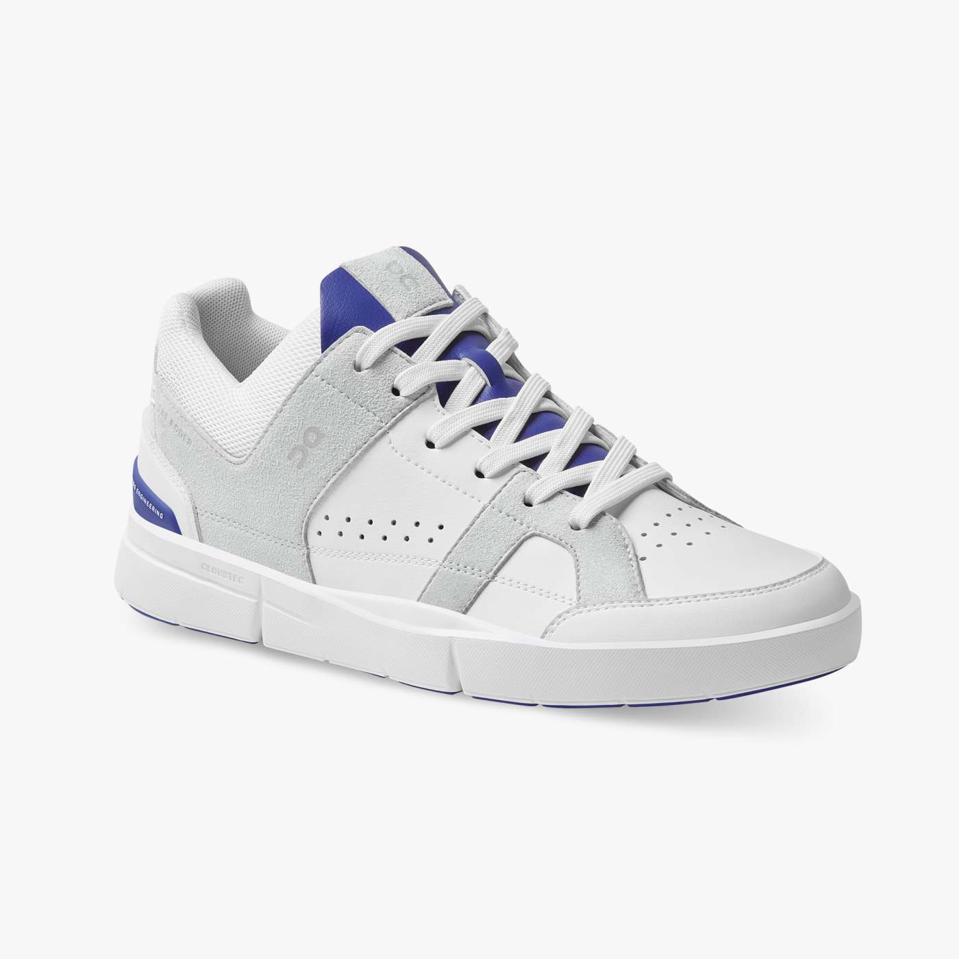 On Running Men's The Roger Clubhouse Sneakers - White/Indigo | Lightweight Running Shoes for Men | Perfect for Jogging, Gym Workouts & Casual Wear
