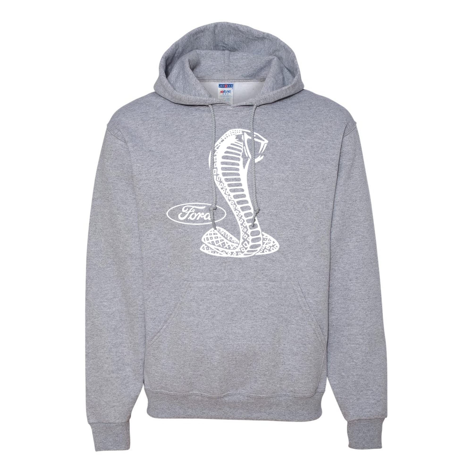 Official Ford Cobra Logo Men's Hoodie - Licensed Wild Custom Apparel for Casual Wear & Street Style Fashion