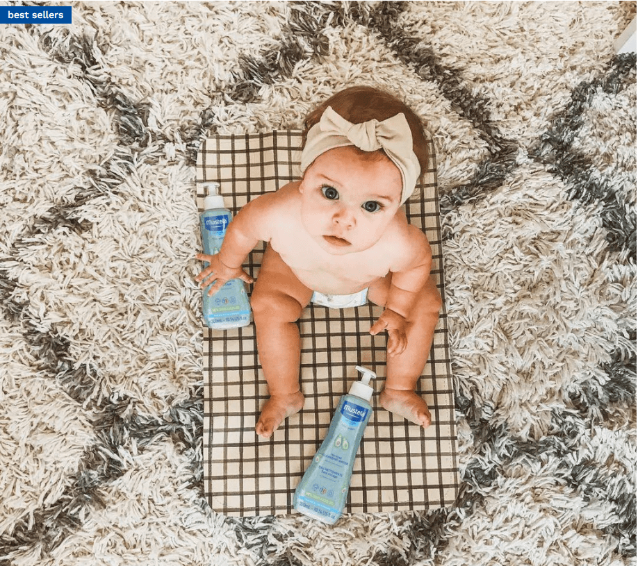 Mustela No Rinse Cleansing Water for Normal Skin - 10.1 fl oz (300ml) | Gentle Baby Face & Body Cleanser | Perfect for Travel, Newborn Care & Sensitive Skin