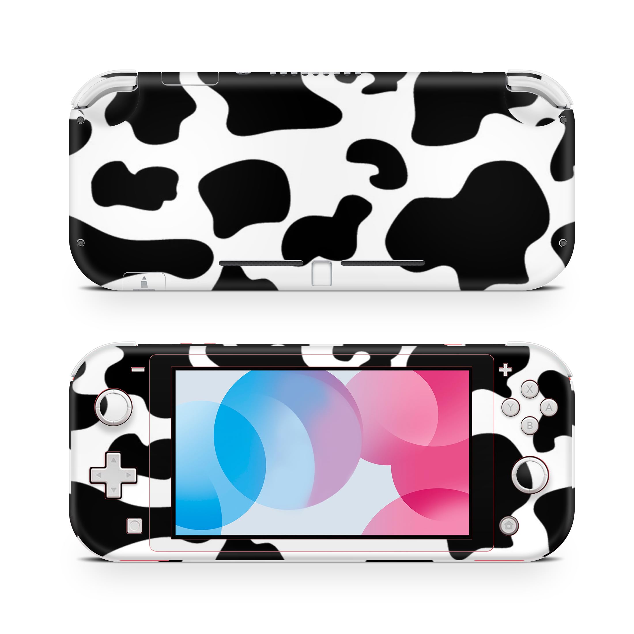 ZOOMHITSKINS Nintendo Switch Lite Skins - Cute Cow Leopard Milk Dairy Moo Design | 3M Vinyl Protective Cover | Durable & Perfect Fit | Easy to Install | Made in USA | Great for Gaming Protection & Personalization