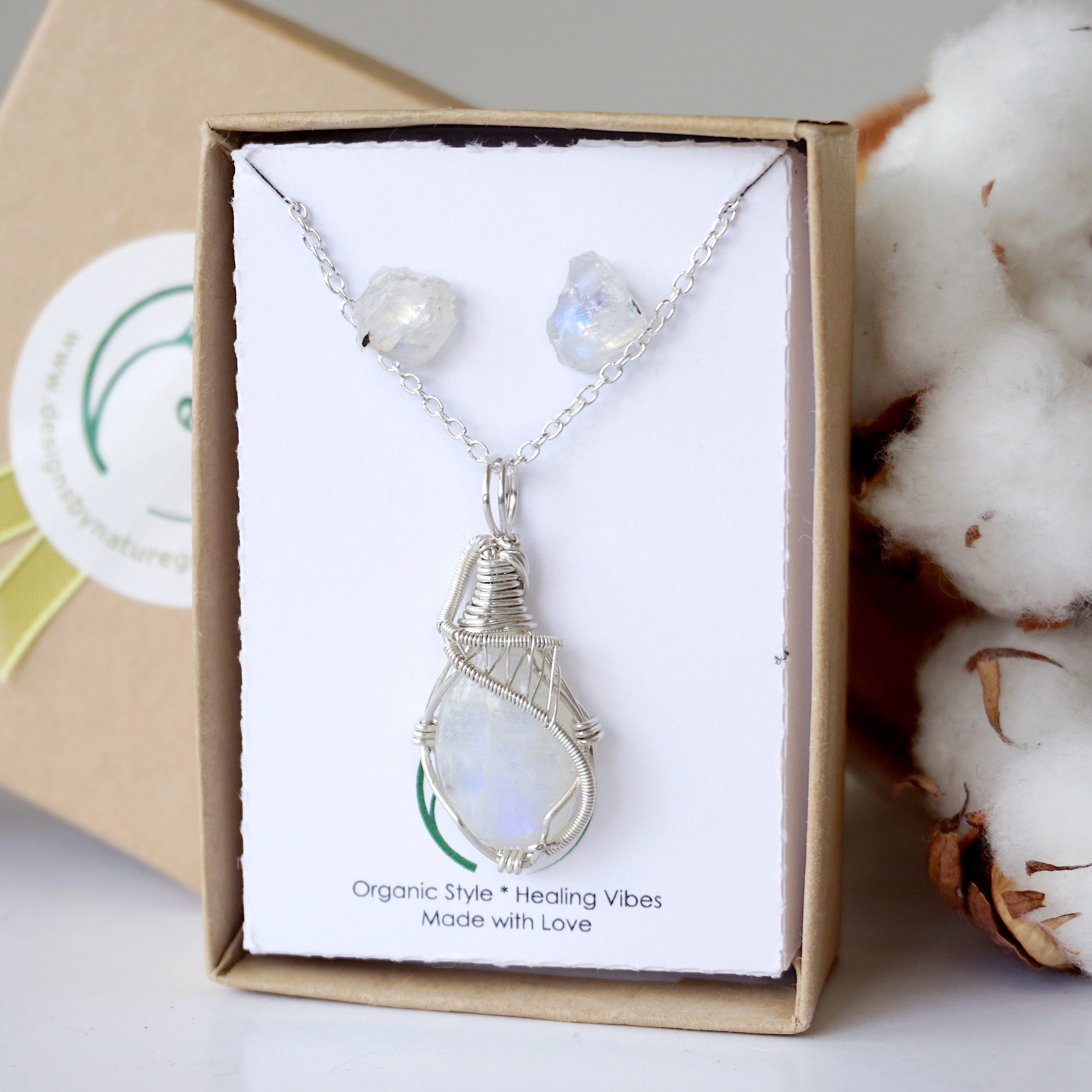 Rainbow Moonstone Jewelry Set in Sterling Silver – Perfect for Birthdays, Anniversaries & Special Occasions