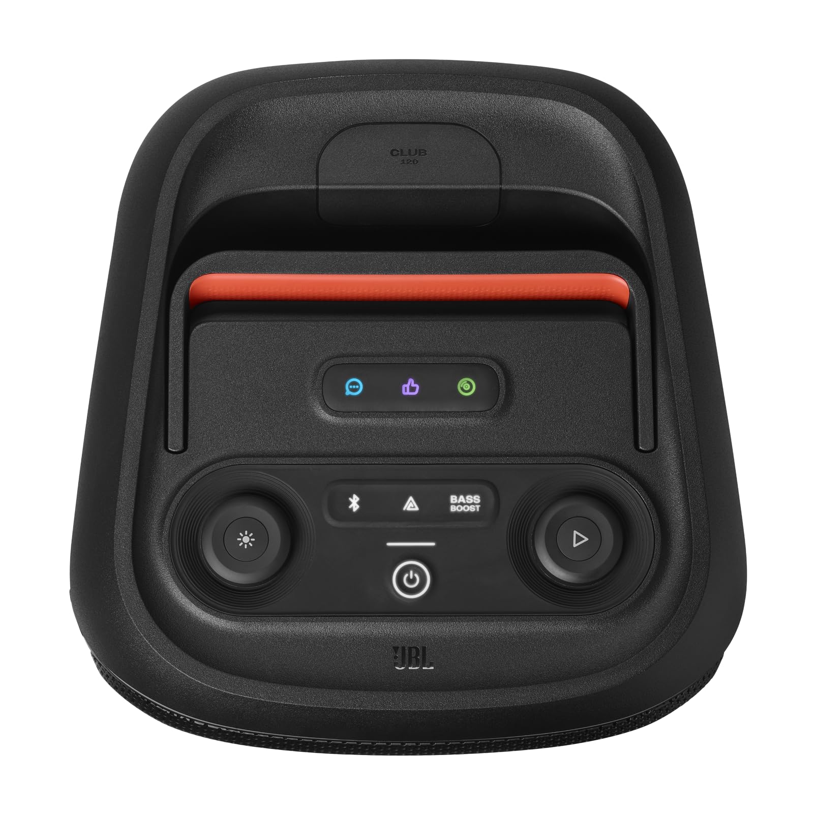 JBL PartyBox Club 120 Portable Bluetooth Speaker with Powerful Pro Sound, Foldable Handle, IPX4 Waterproof - Perfect for Outdoor Parties, Beach Events & Home Entertainment (Renewed, Black)