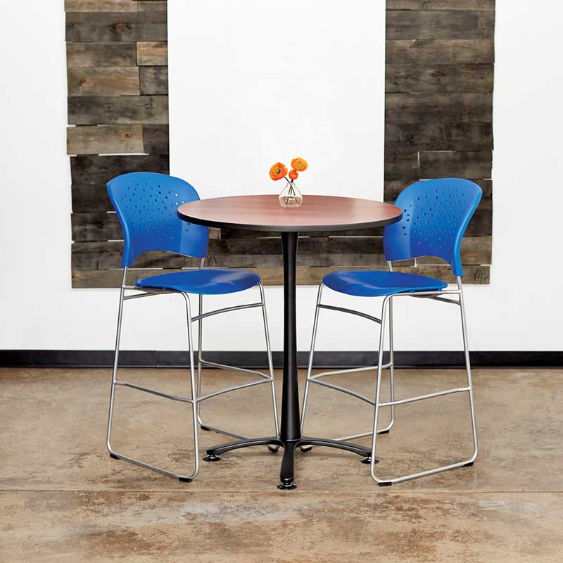 Bistro Height Chair with Round Back - Perfect for Kitchen, Dining Room, and Outdoor Patio Seating