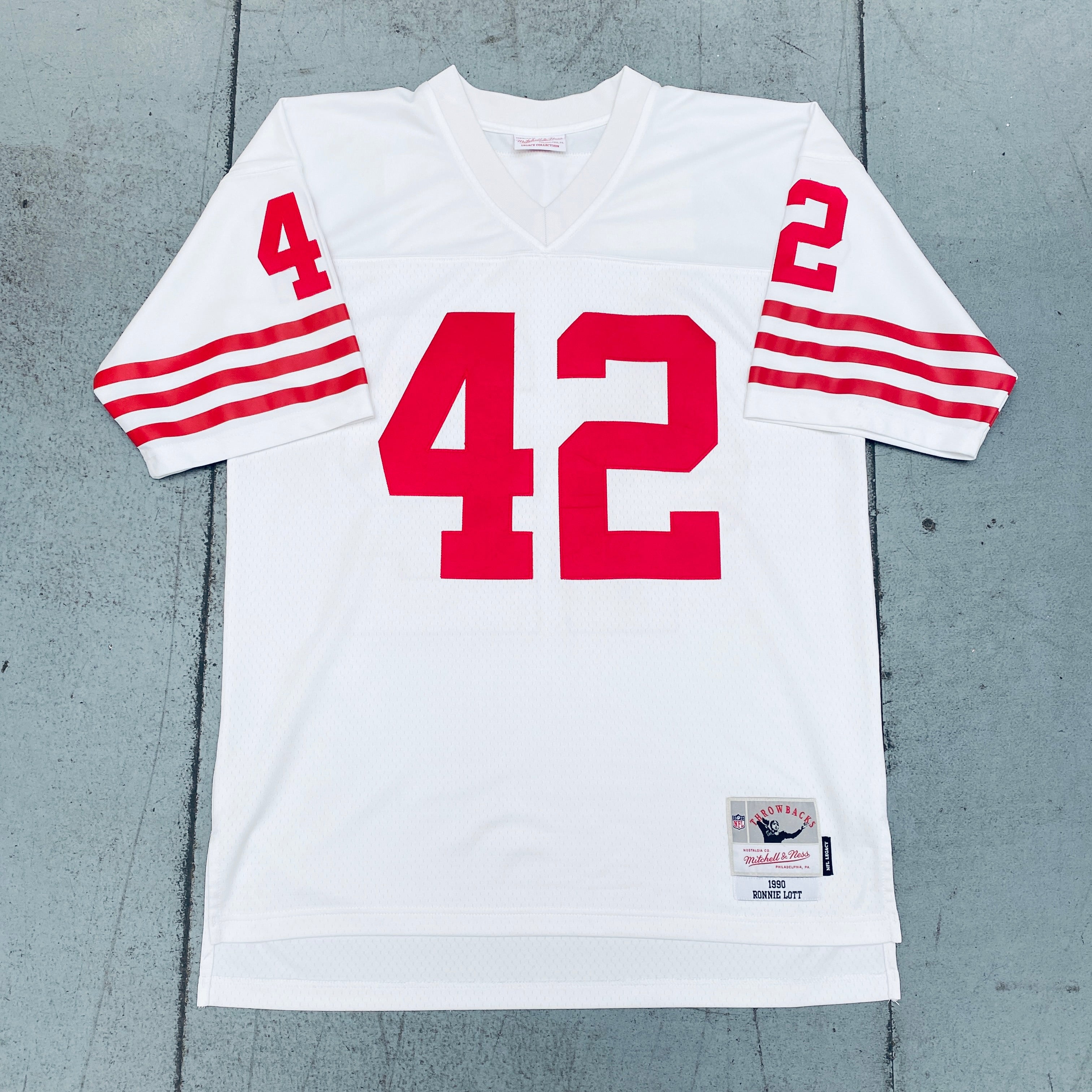 Authentic Ronnie Lott 1990 Throwback Stitched Jersey - San Francisco 49ers NFL Football Jersey (Size L) - Perfect for Game Day, Tailgating & Fan Collections