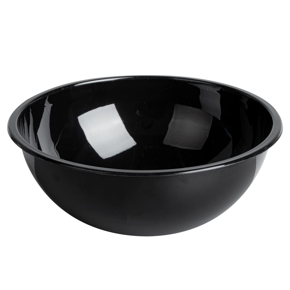 200-Pack 18oz Recyclable Plastic Salad Bowls - Disposable Black Restaurantware for Pasta, Salads, Takeout | BPA-Free, Eco-Friendly Food Containers for Catering, Parties & Meal Prep