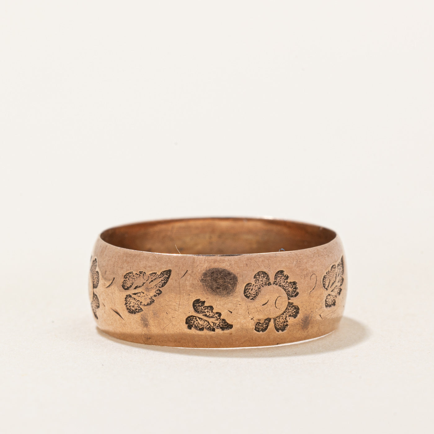 10K Yellow Gold Floral Leaf Ring for Women - Size 7.75 - Elegant Nature-Inspired Jewelry for Everyday Wear, Gift Giving & Special Occasions