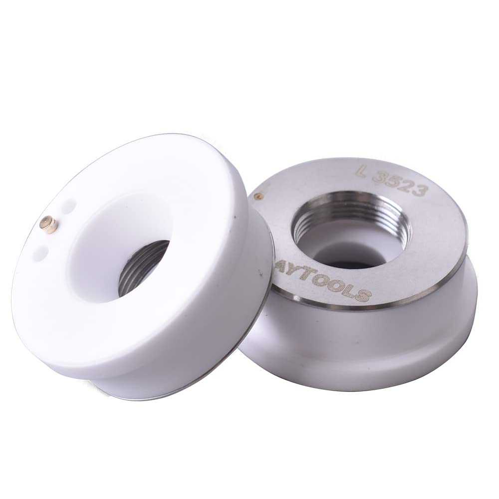 Original Raytools D32mm Laser Head Nozzle Holder for Empower Fiber Cutting Machine - 10 Pack (120274100B) | High-Precision Ceramic Nozzle for Metal Cutting, Engraving & Industrial Fabrication