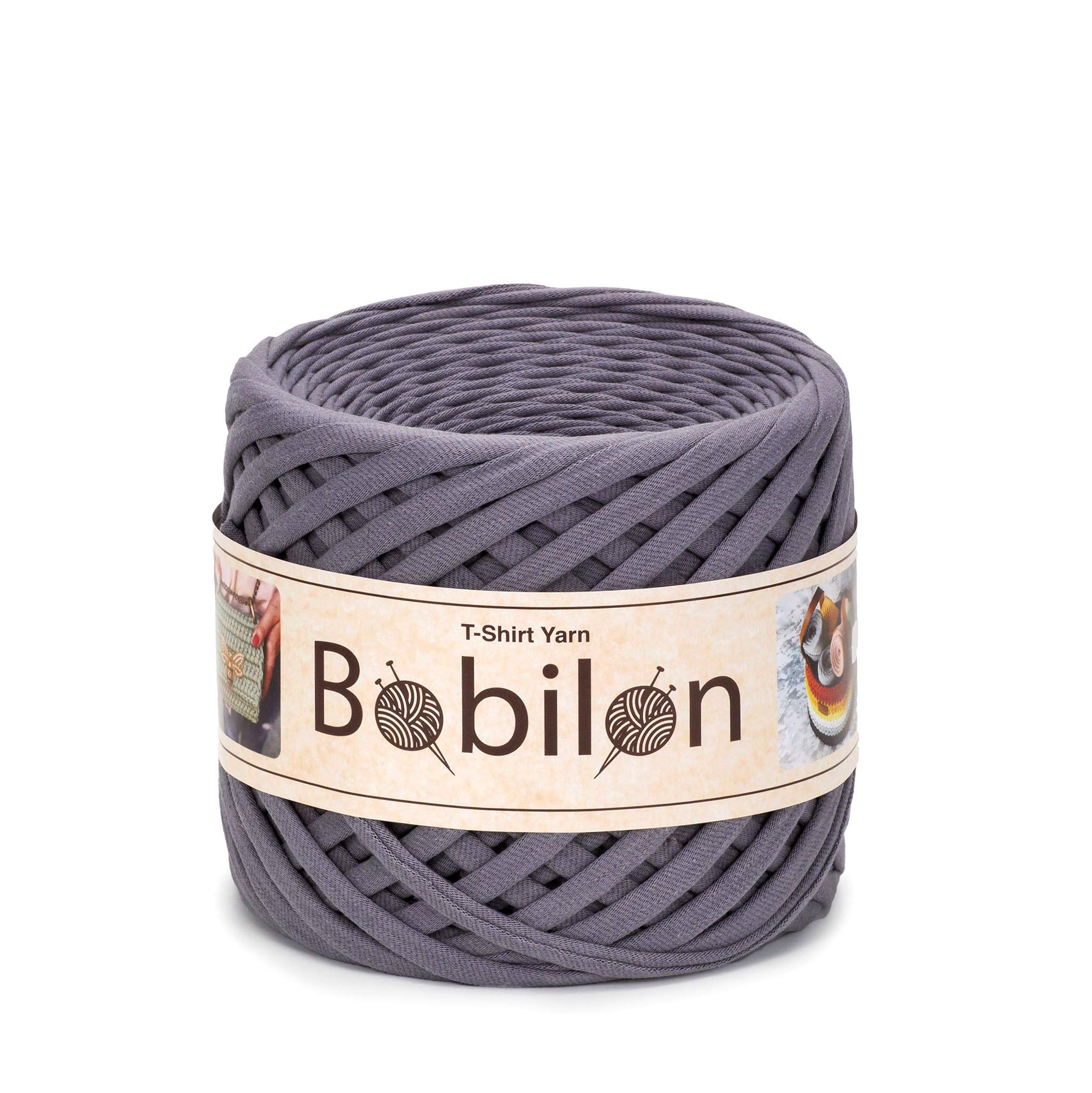 Organic Cotton T-Shirt Yarn for Crochet & Knitting - 3-5mm T-Yarn, Zpagetti, Jersey Yarn for DIY Crafts, Macrame, Mask Ear Ties - Perfect for Home Decor, Fashion Accessories & Gift Making (Mr. Gray)