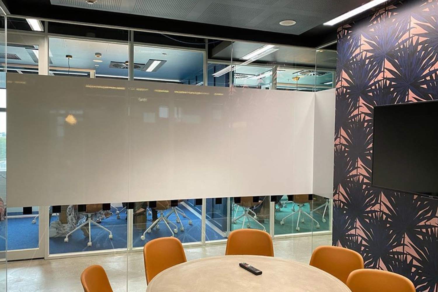 4x8 ft Whiteboard Wallpaper - Matte White Peel and Stick Dry Erase Board | Self-Adhesive Whiteboard Decal & Projector Screen for Office, Classroom, and Home Use